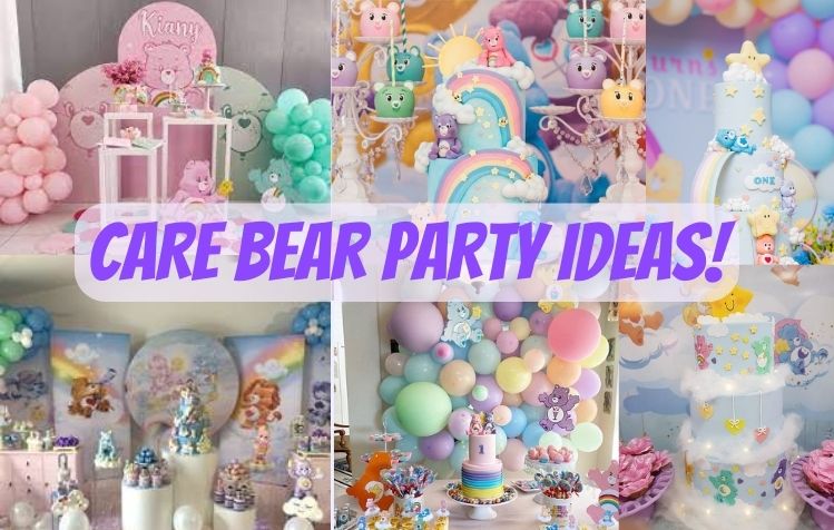 Care Bears Favor Box, Care Bears Treat Box, Care Bears Party Supplies, Care  Bear Party Decorations, Care Bears Birthday Theme, Rainbow 