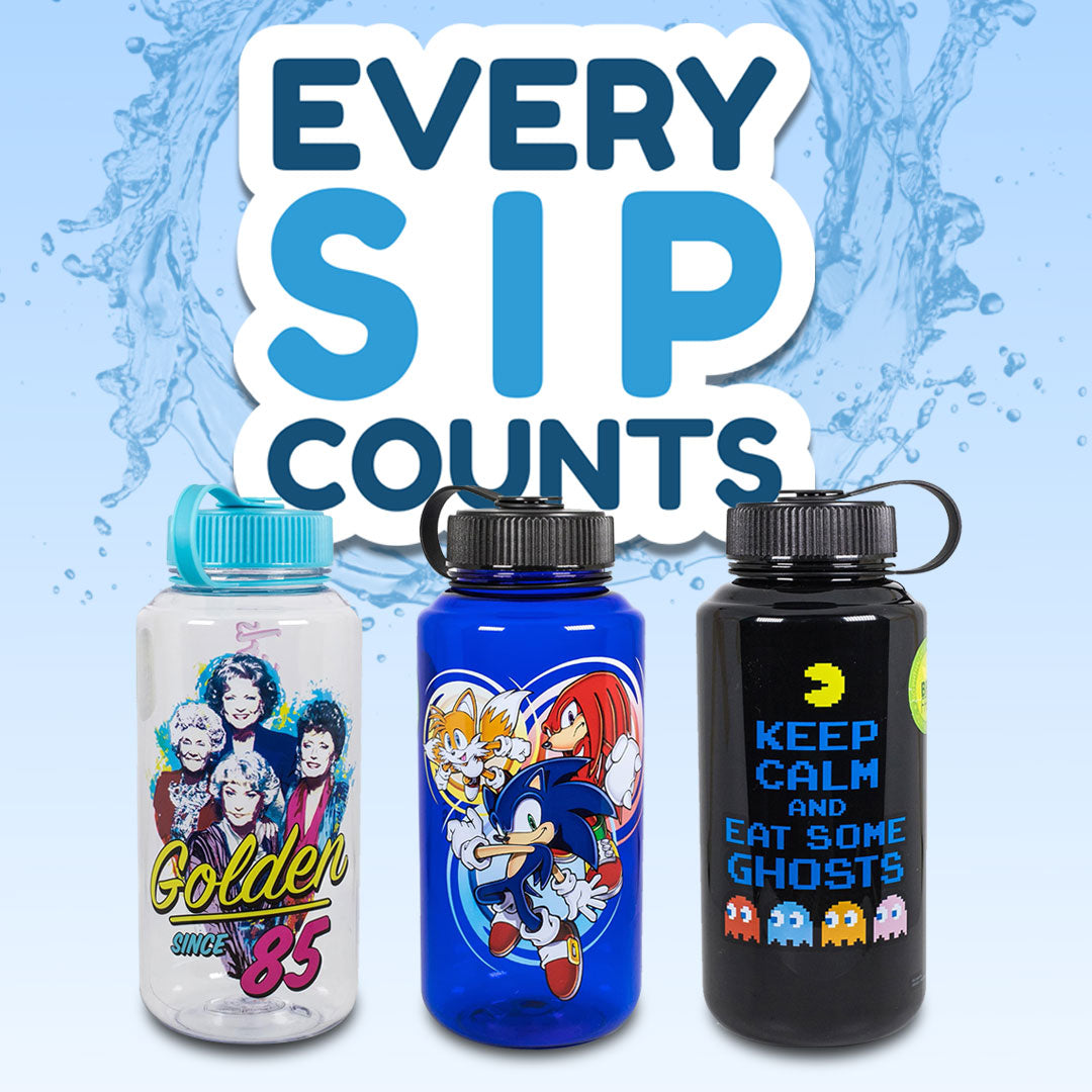 Stay Hydrated with Geeky Water Bottles, Shakers, and Carnival Cups