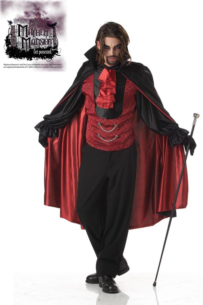 Mayhem Mansion Count Bloodthirst Vampire Costume Adult