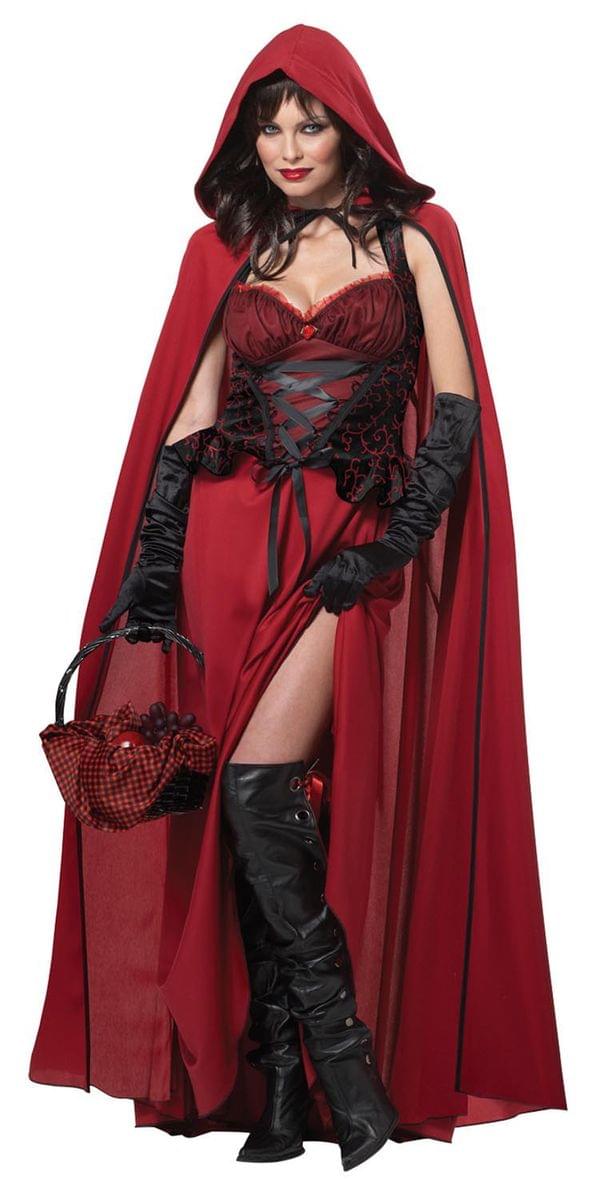 Sexy Dark Red Riding Hood Costume Adult