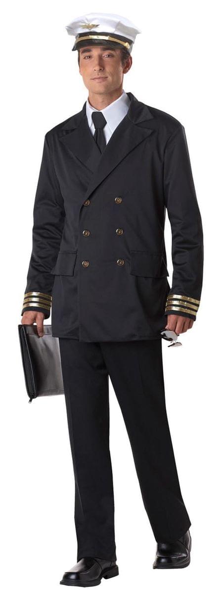 Retro Airline Pilot Uniform Costume Adult