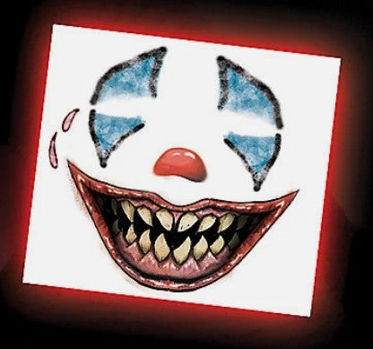 Costume Face Tattoo: Clown