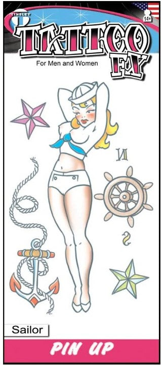 Costume Tattoo: Vintage Sailor Pin Up Girl