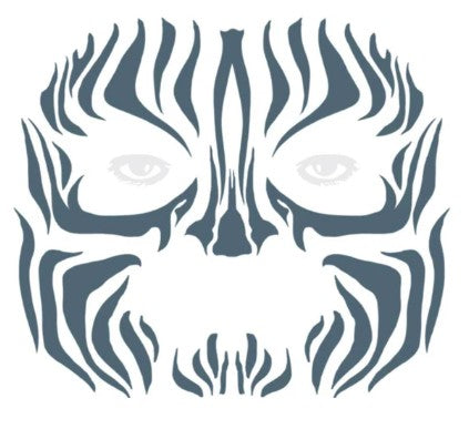 Costume Face Tattoo: Tribal Zebra