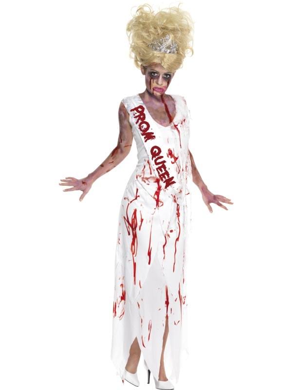 High School Horror Prom Queen Adult Costume Dress