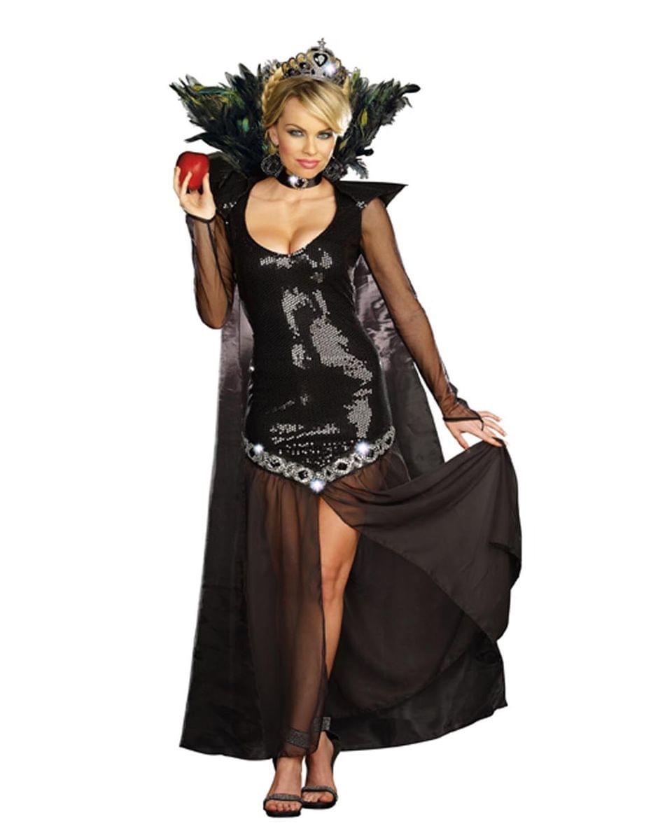 Sexy Evil Queen Of Mean Sequin Dress Costume Adult