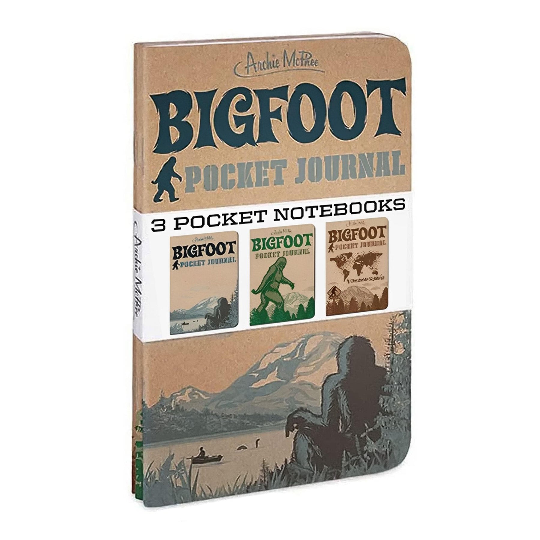 Bigfoot Pocket Journals: Set of 3 Notebooks