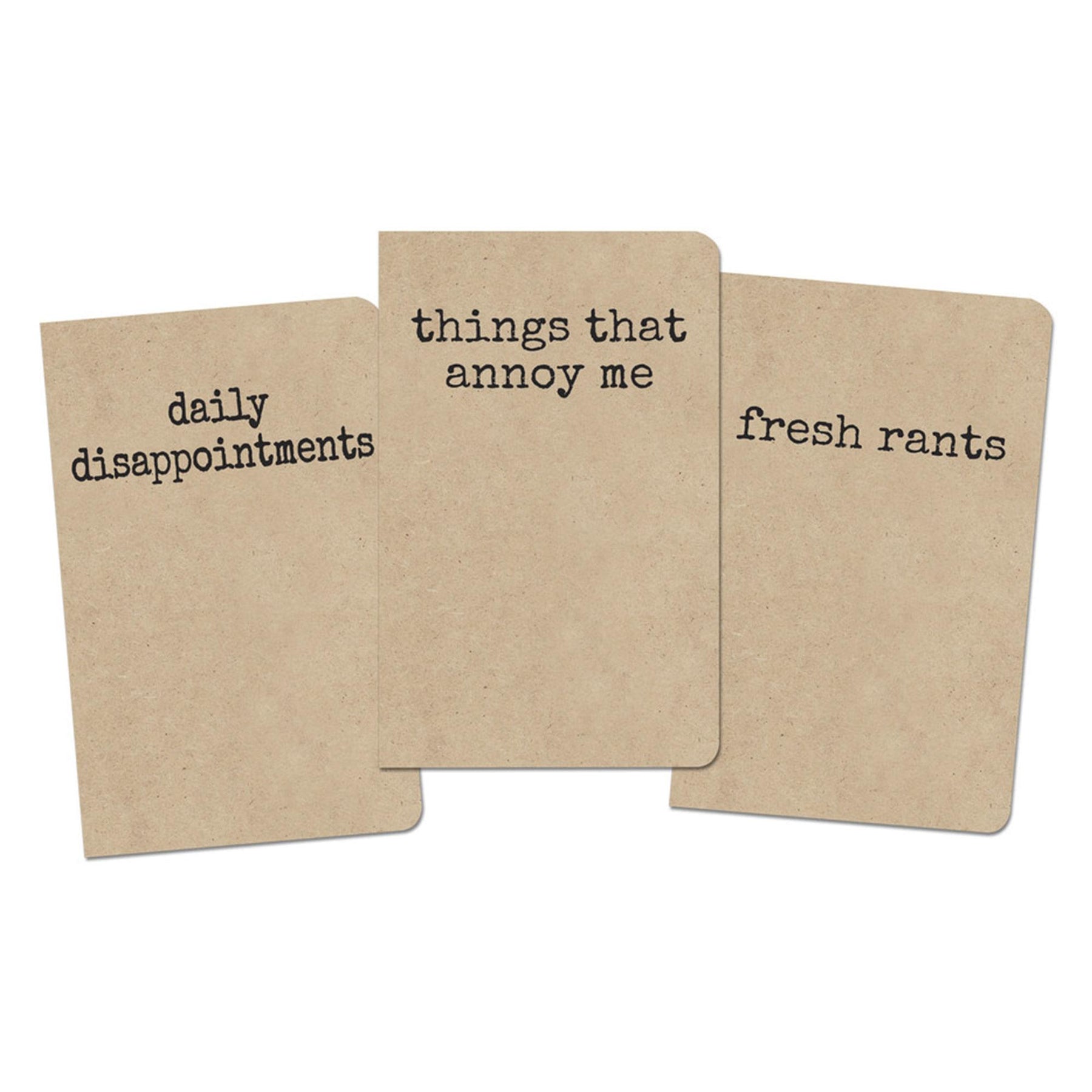 Grump, Things That Annoy Me: Set of 3 Notebooks