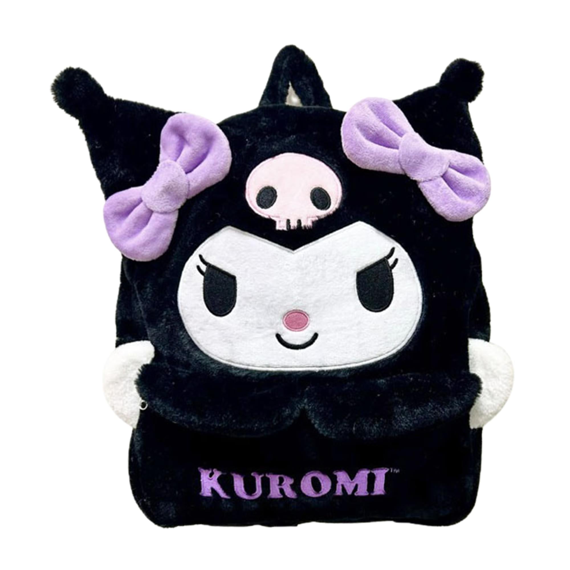 Kuromi Plush Backpack Wholesale Kuromi Plush Backpack | BLACK/PURPLE | SKU: 92030 main image 3