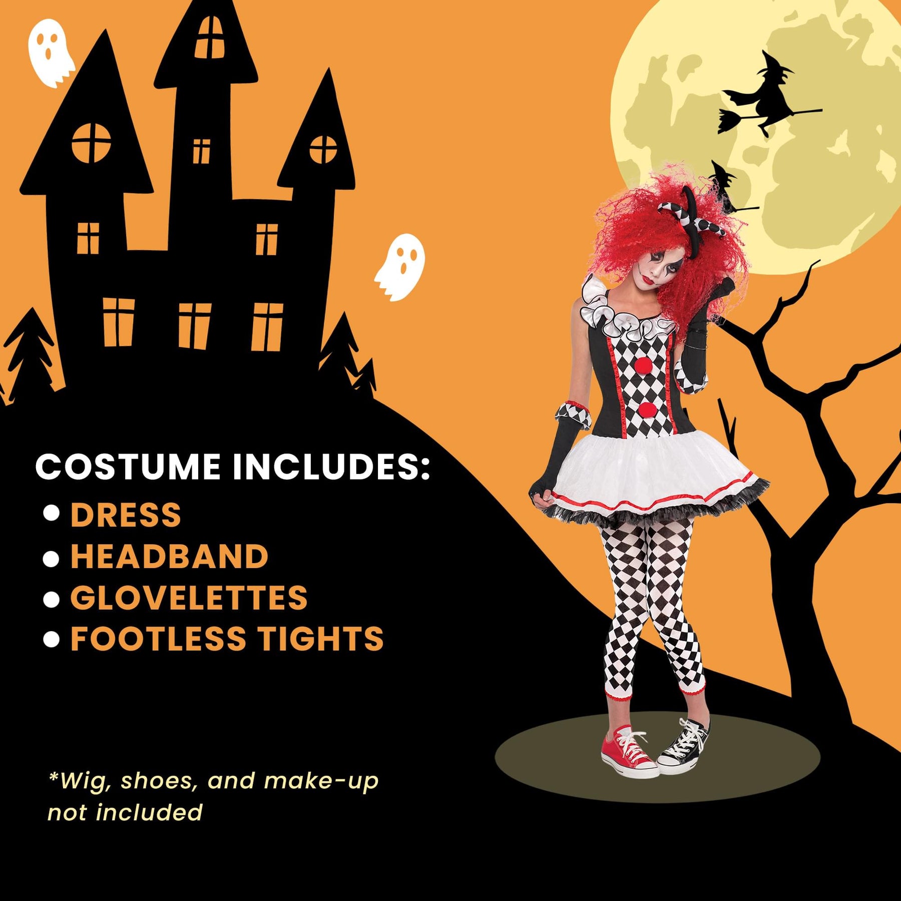 Teen Harlequin Honey Costume