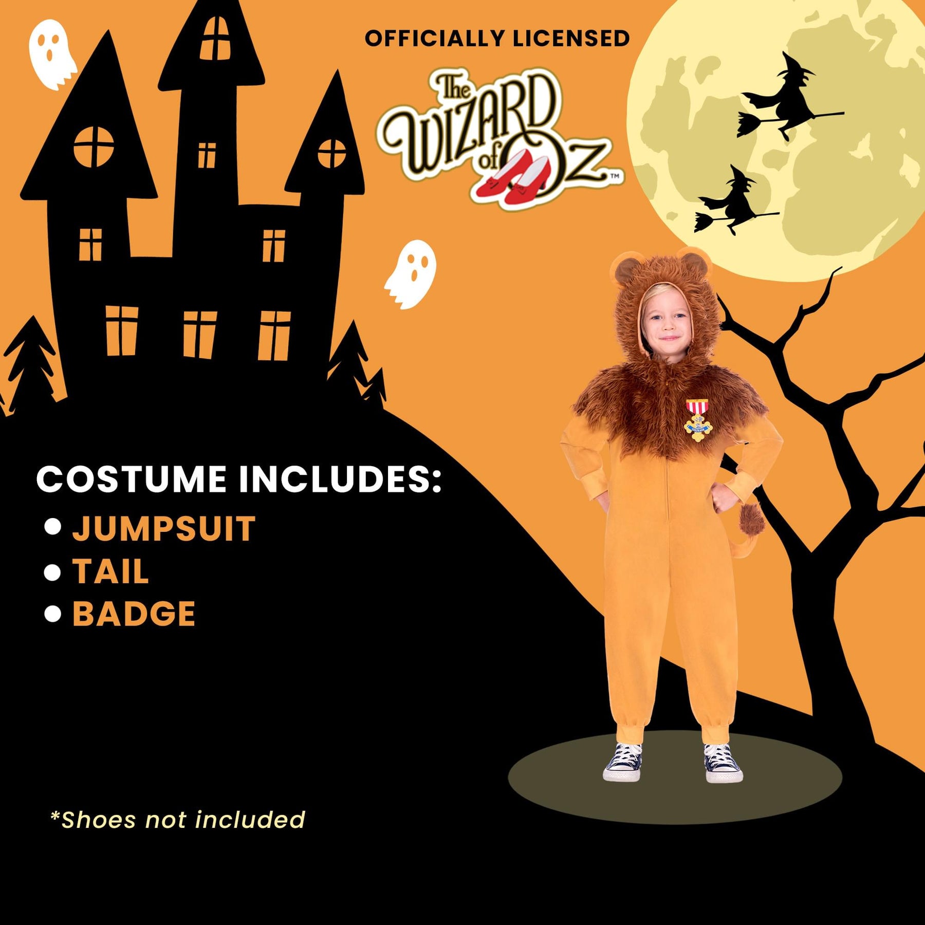Child Wizard of Oz Lion Costume