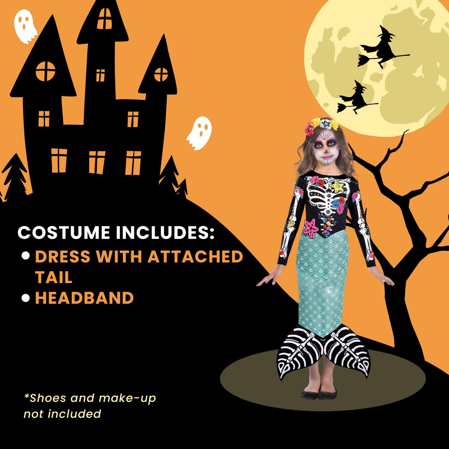 Day of The Dead Mermaid