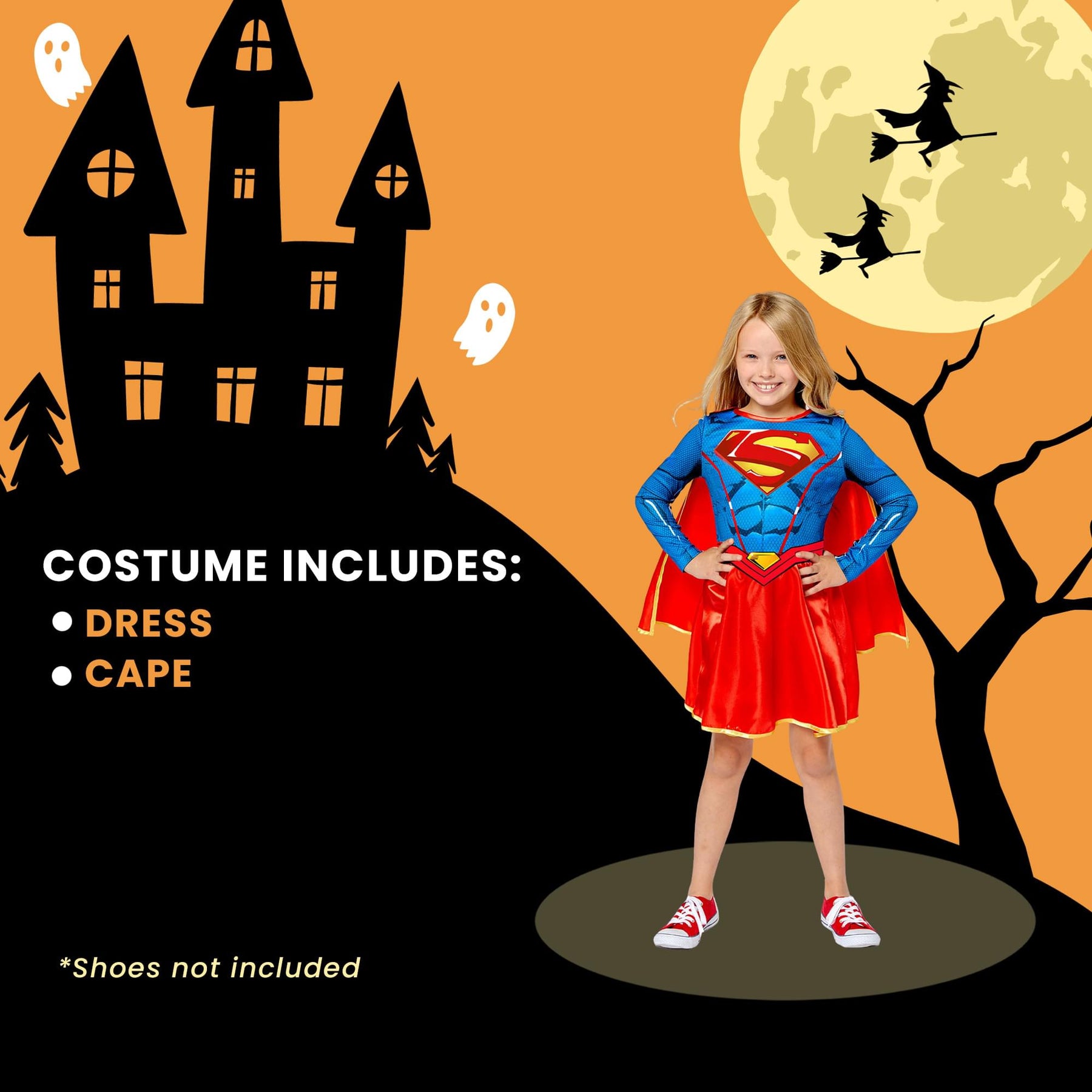 Child Sustainable Supergirl Costume