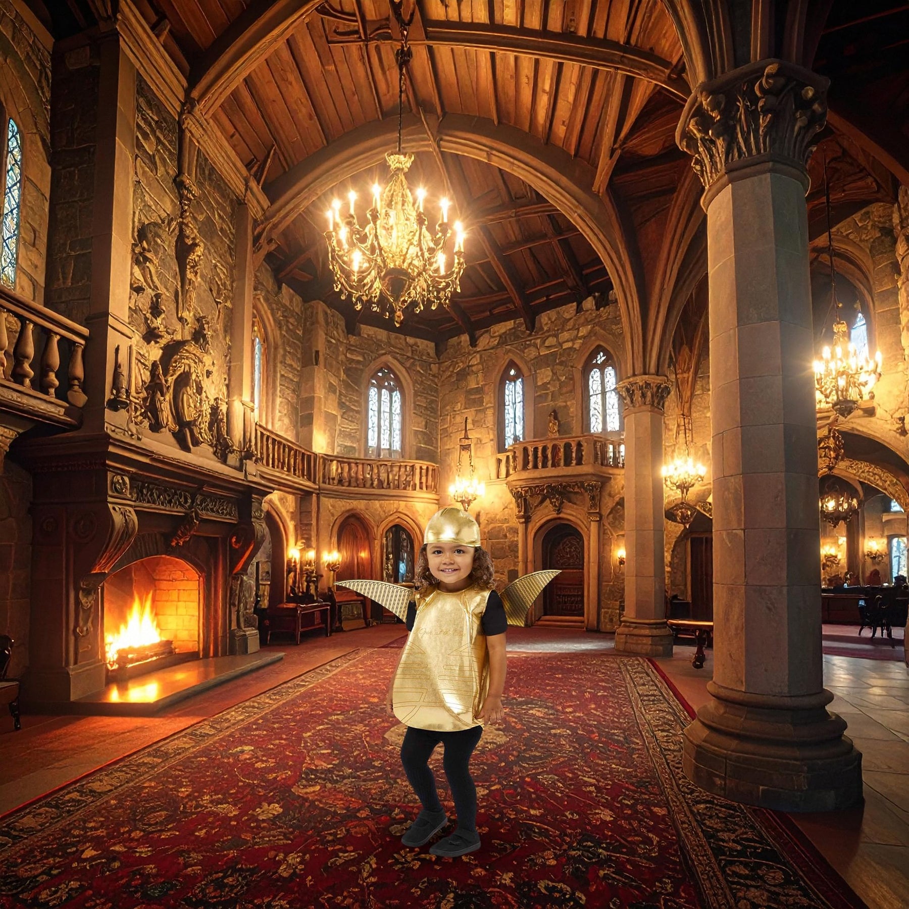 Toddler Golden Snitch Costume