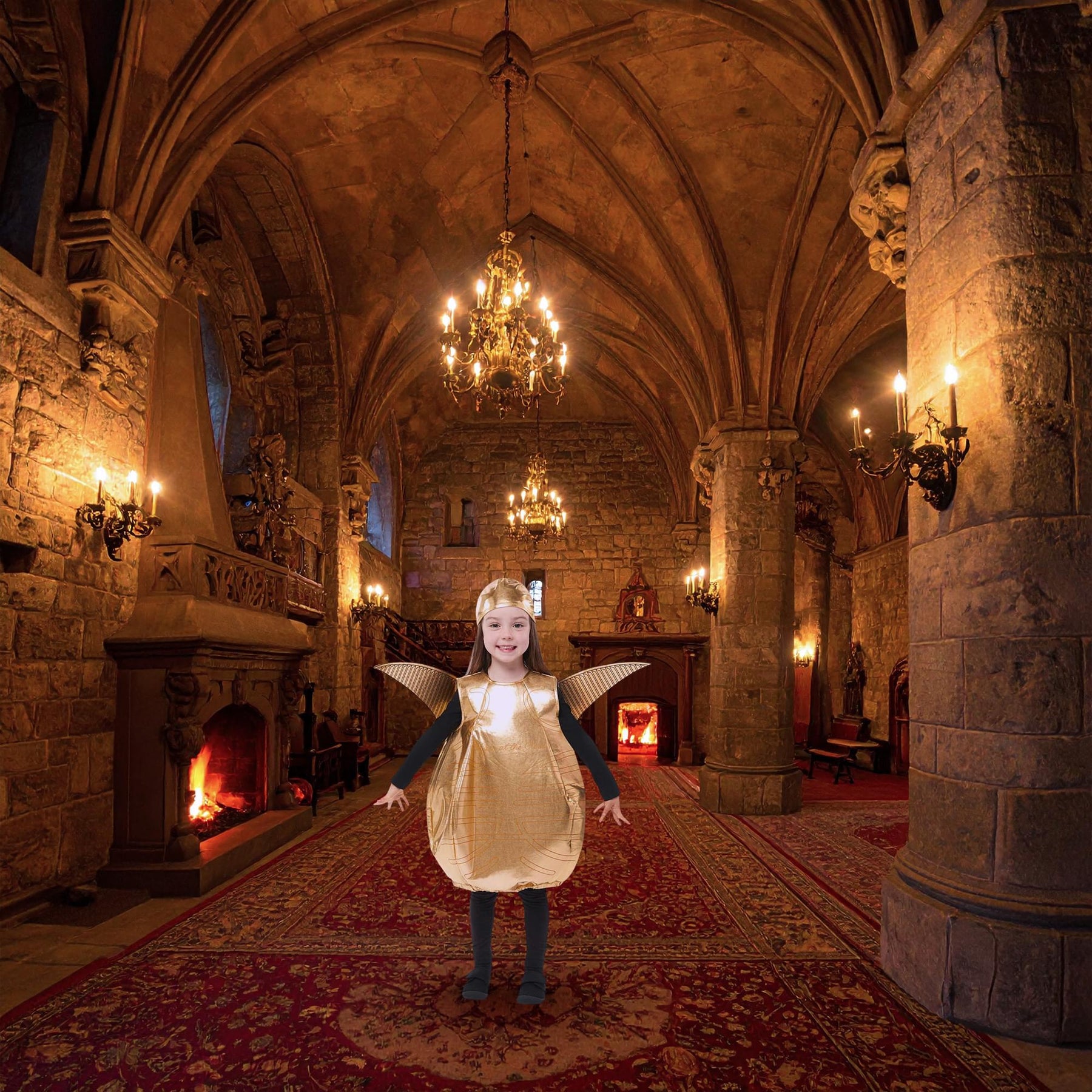 Toddler Golden Snitch Costume