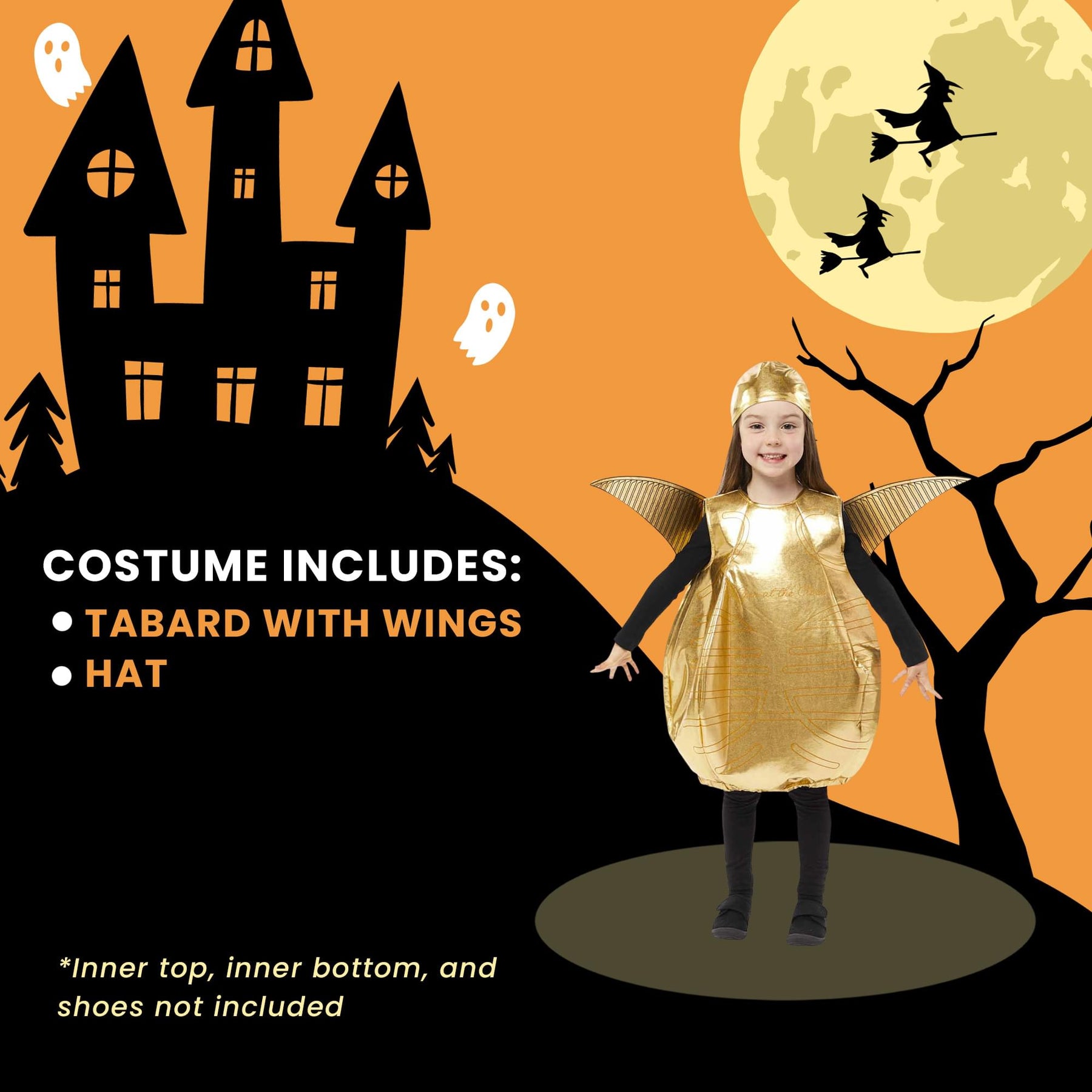 Toddler Golden Snitch Costume