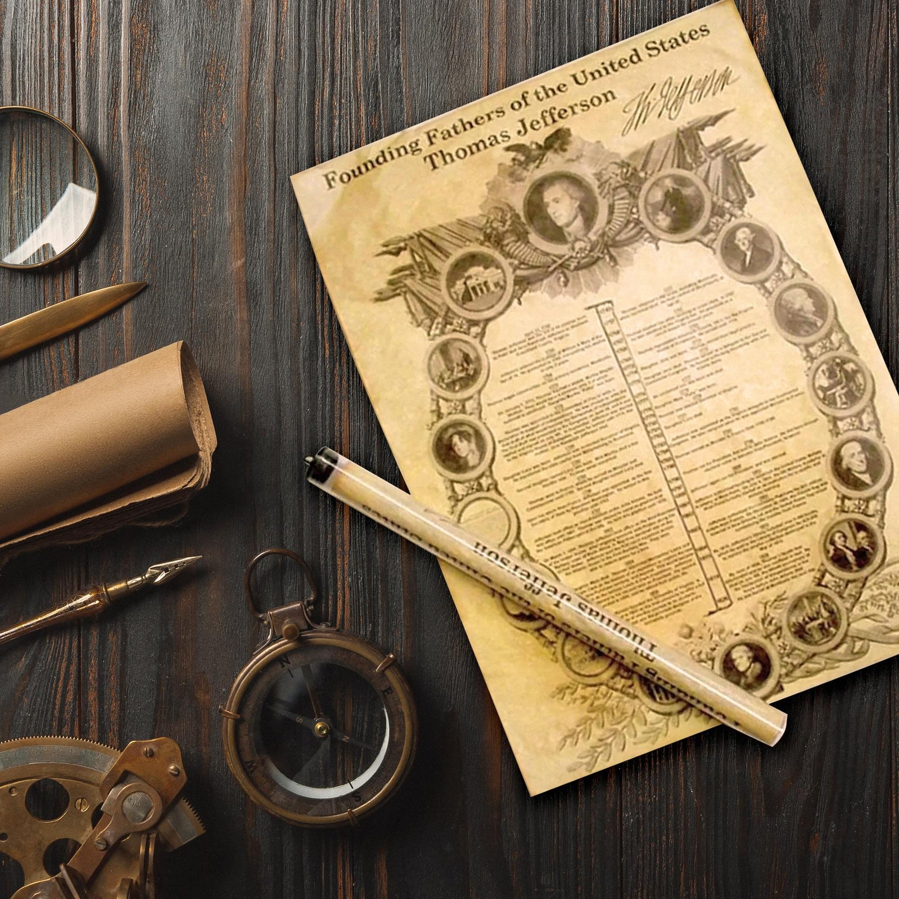 Historic U.S. Document Reproduction: Thomas Jefferson