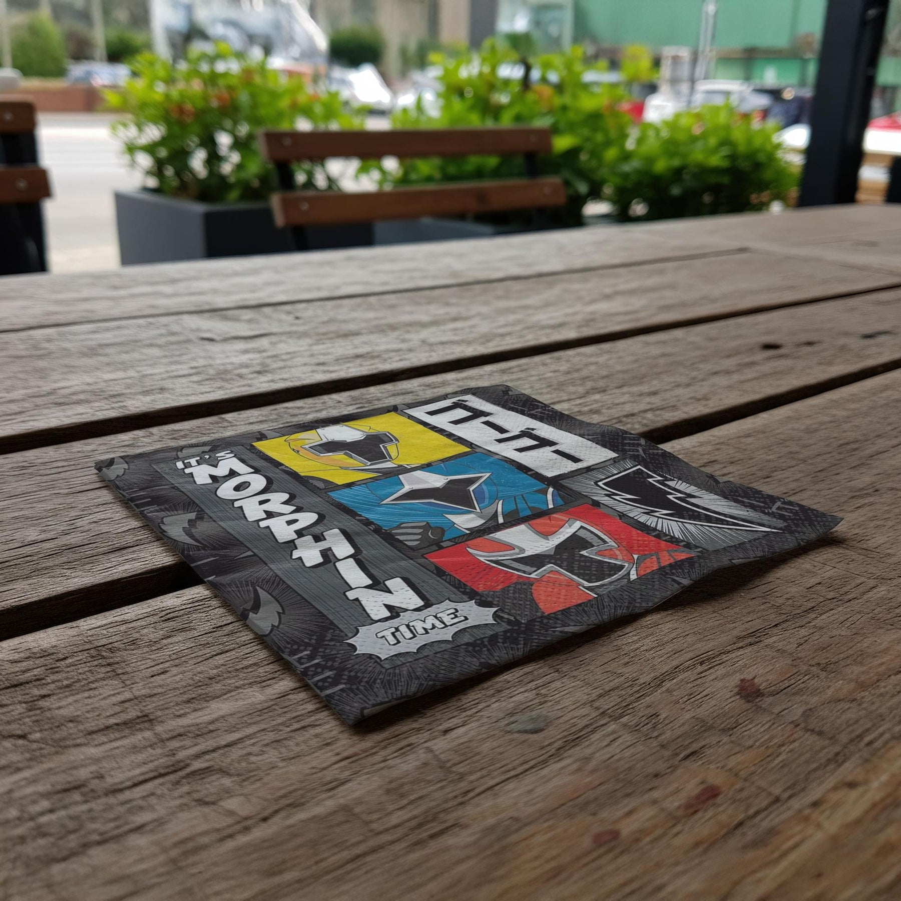 Power Rangers Ninja Steel 5" Beverage Napkins, 16-Pack