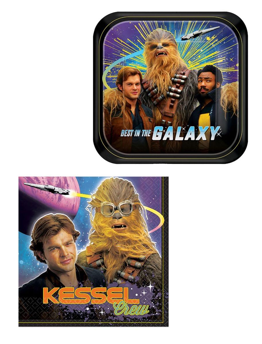 Star Wars Han Solo Party Bundle: 8x 7" Plates & 16x Lunch Napkins
