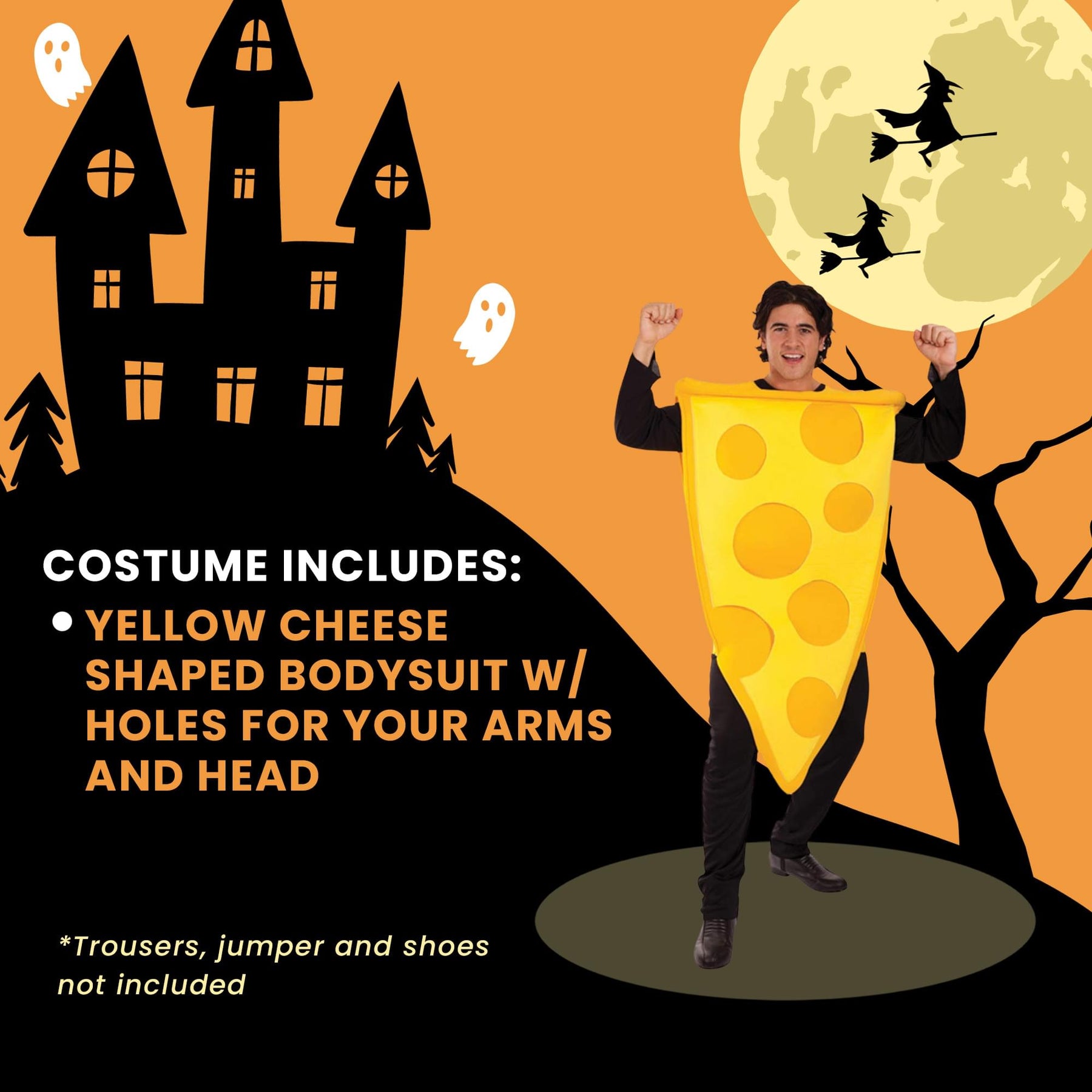 The Big Cheese Adult Pizza Slice Costume
