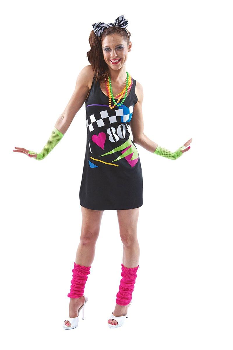 I Love the 80's Costume Dress