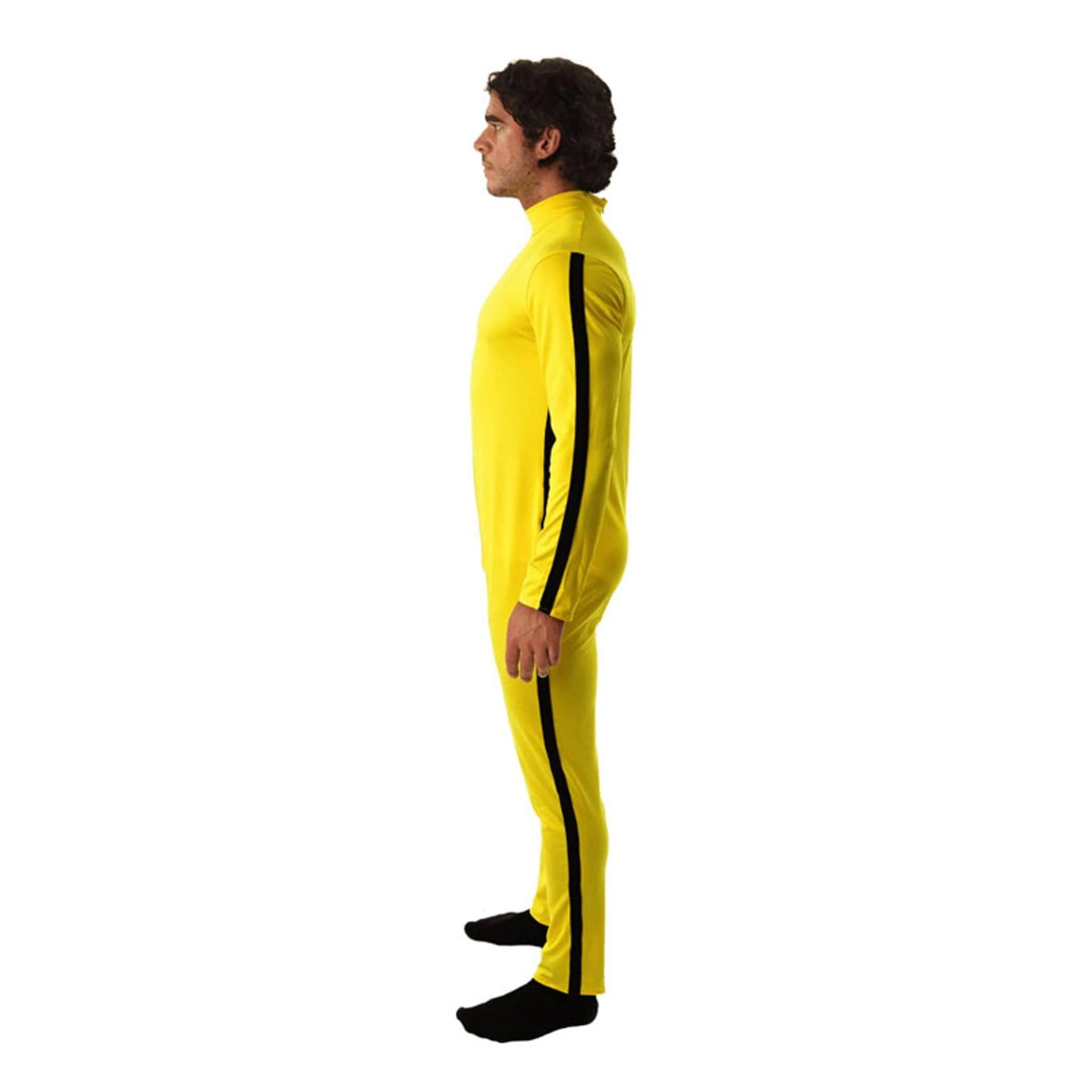 Martial Artist Men's Costume Yellow Jumpsuit
