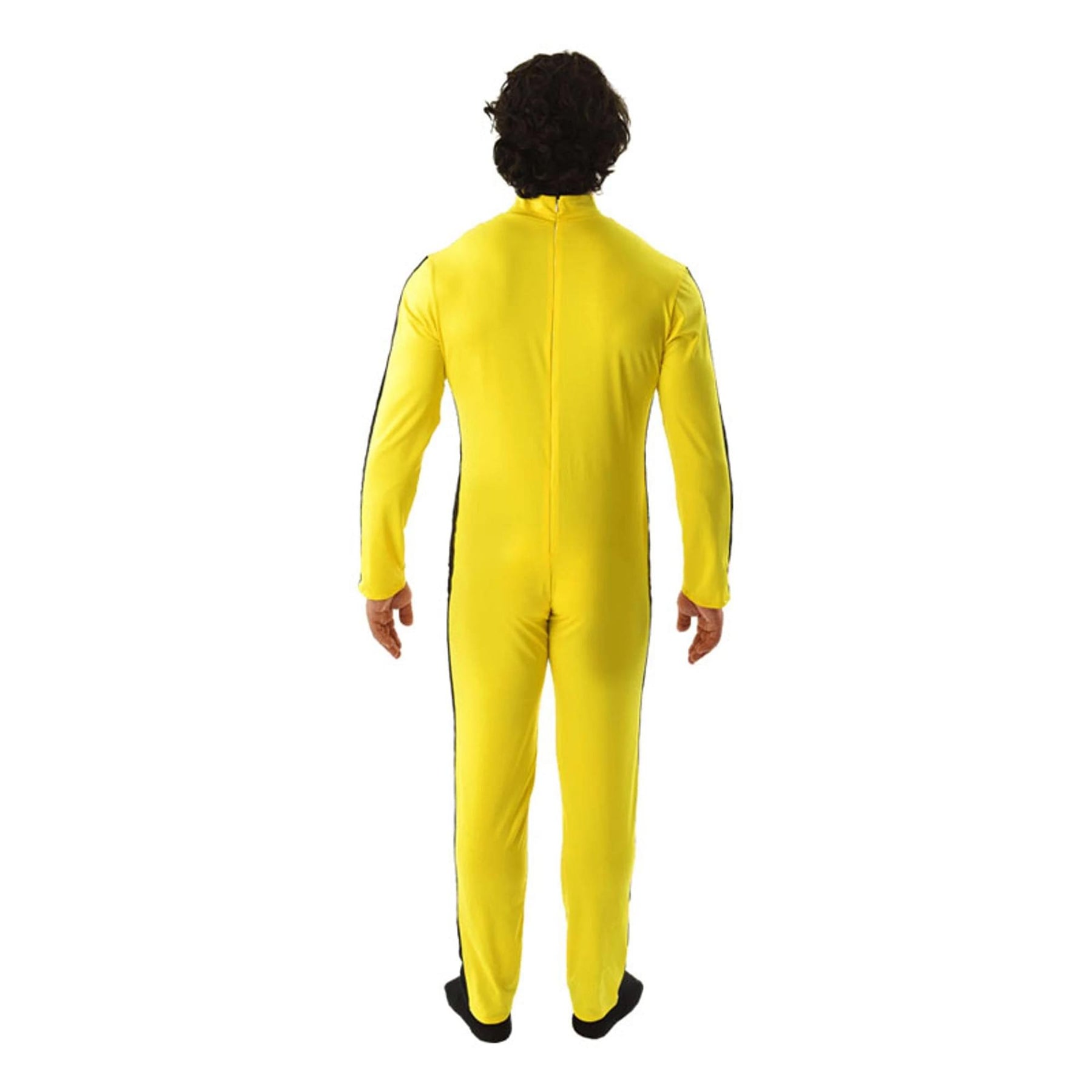 Martial Artist Men's Costume Yellow Jumpsuit