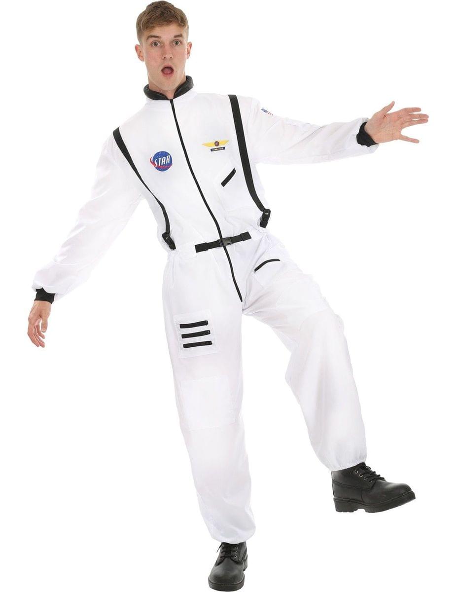 Men's White Astronaut Costume