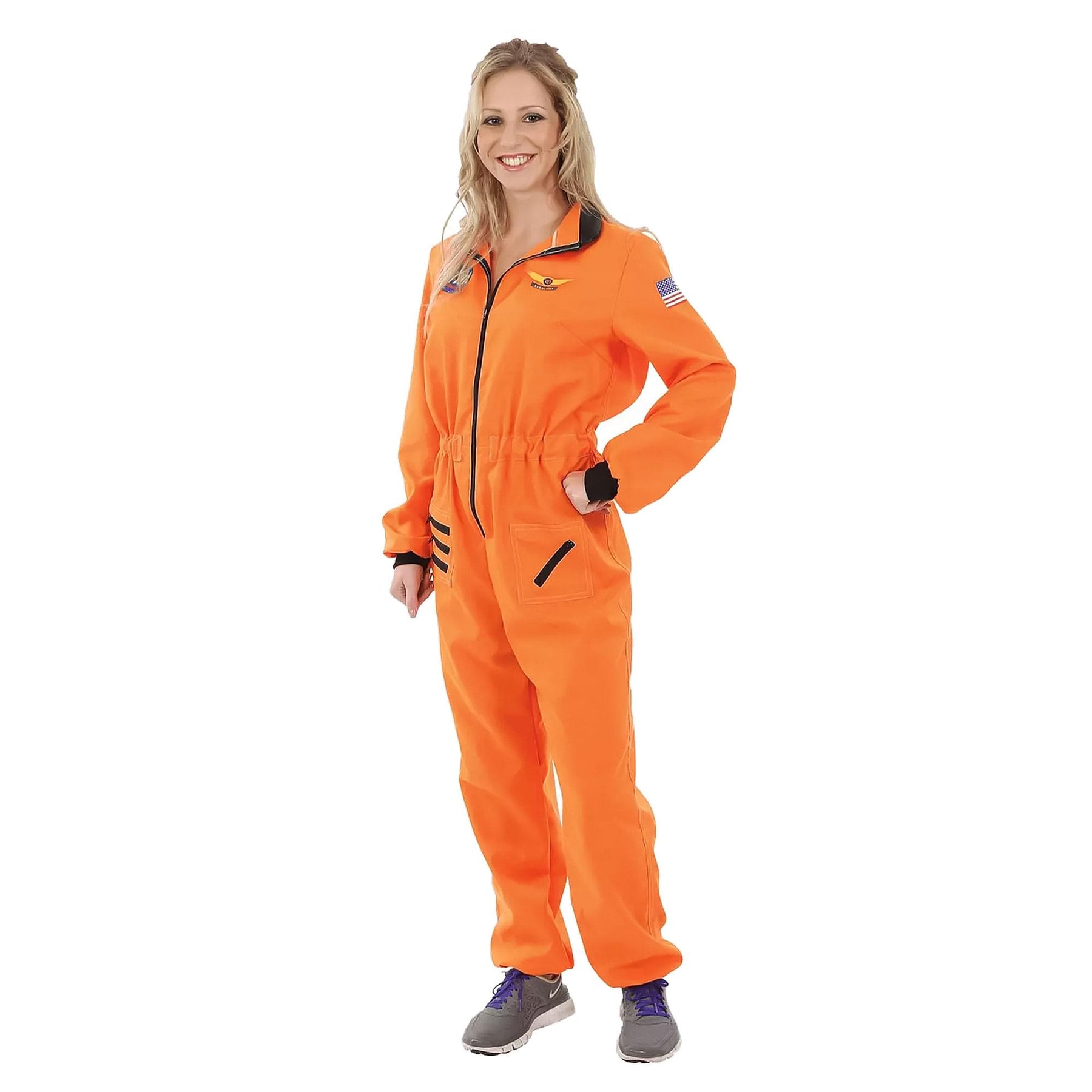 Women's Orange Astronaut Costume