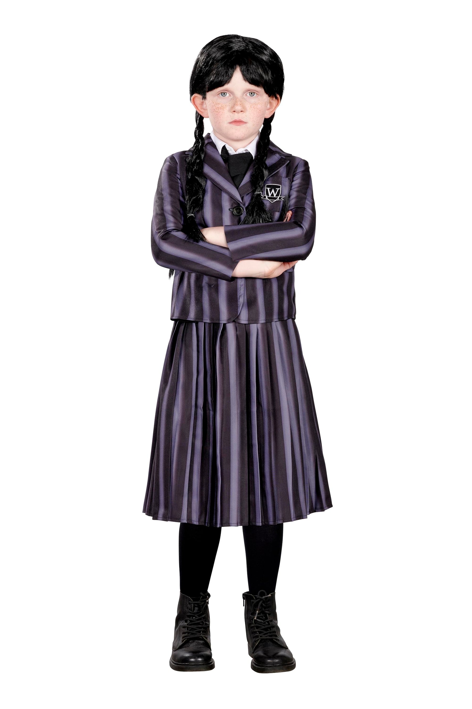 Gothic Girl School Uniform Child Costume