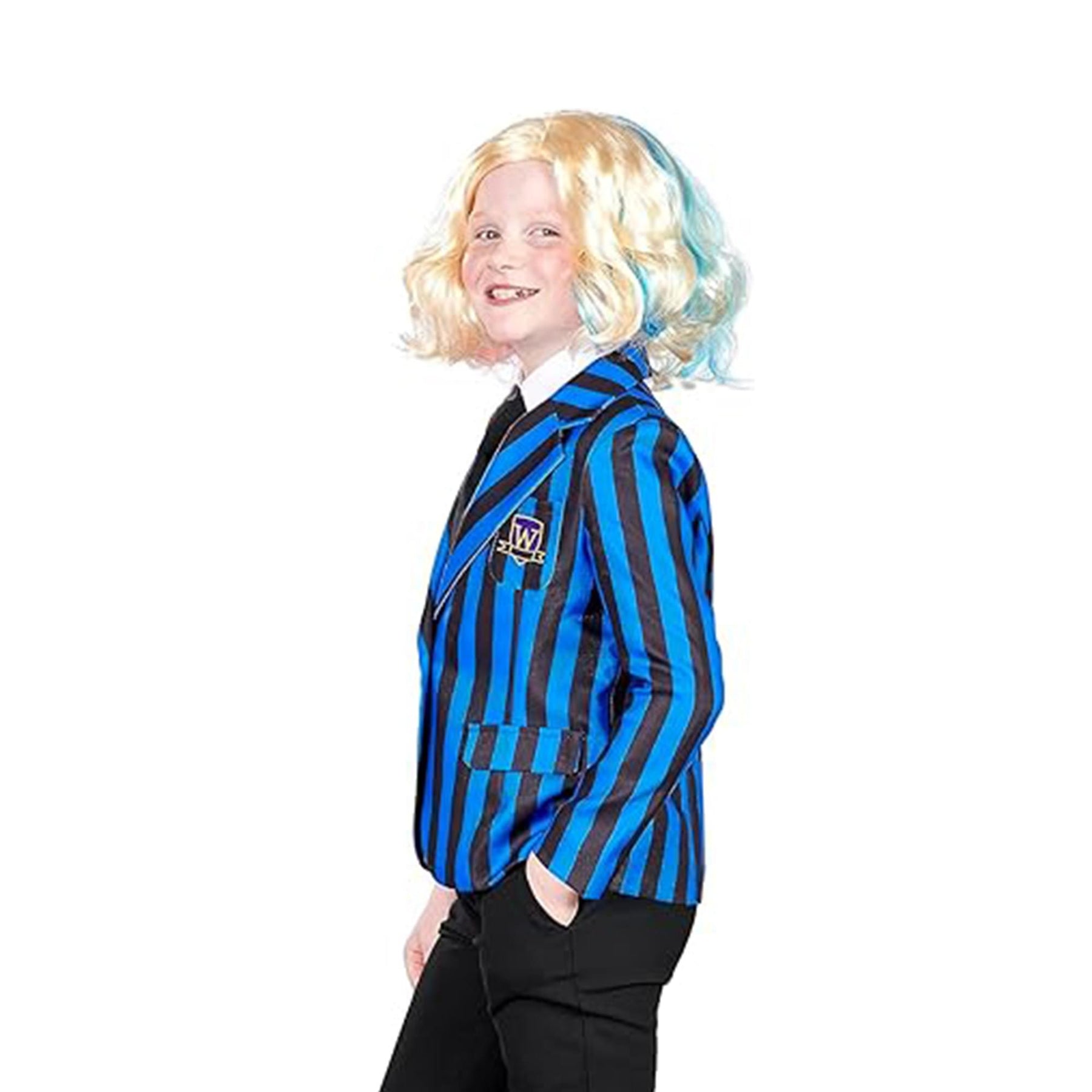 Gothic Girls Friend Blonde Child Costume Wig