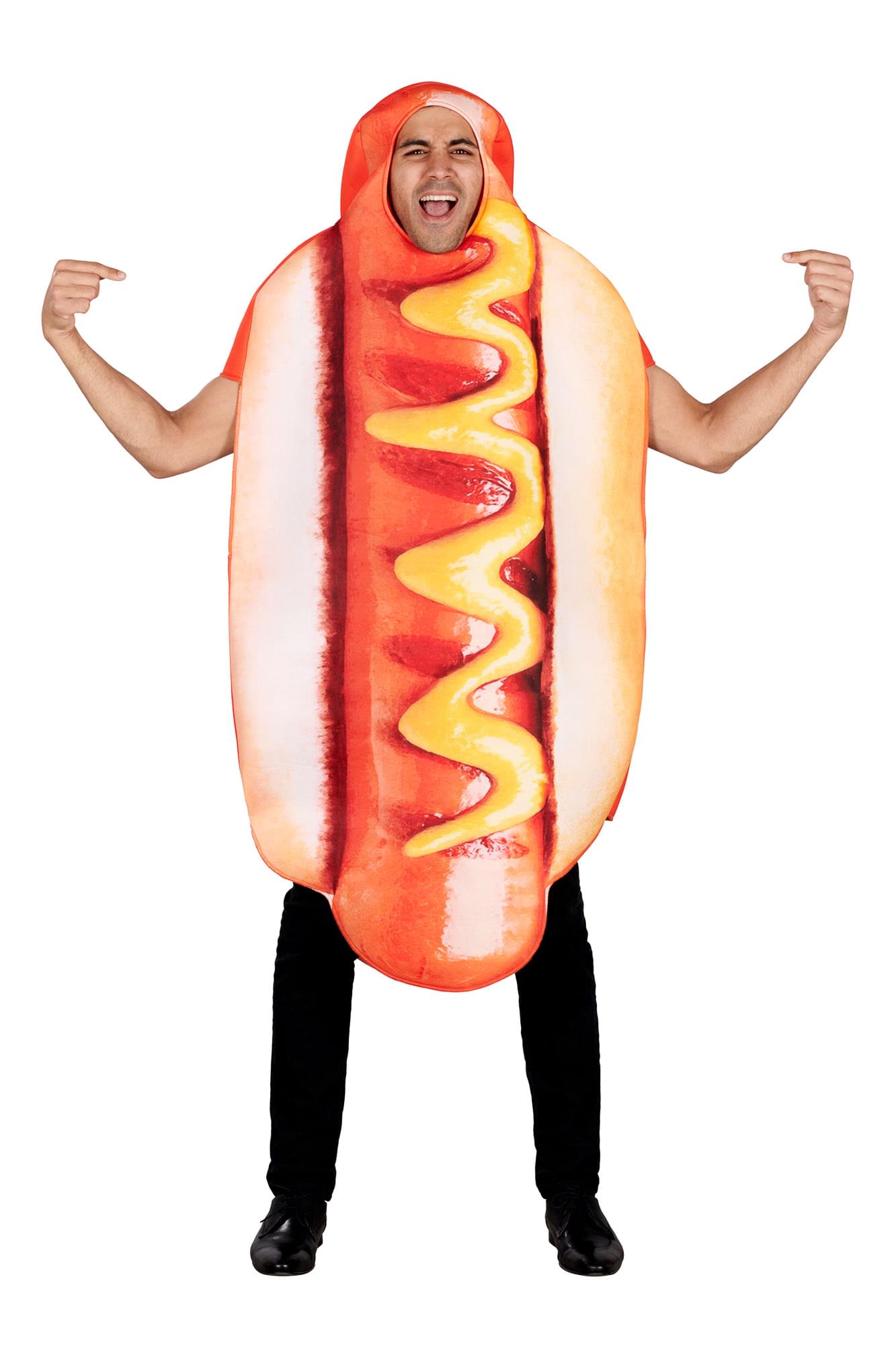 Hot Dog Adult Costume One Size Free Shipping — free download