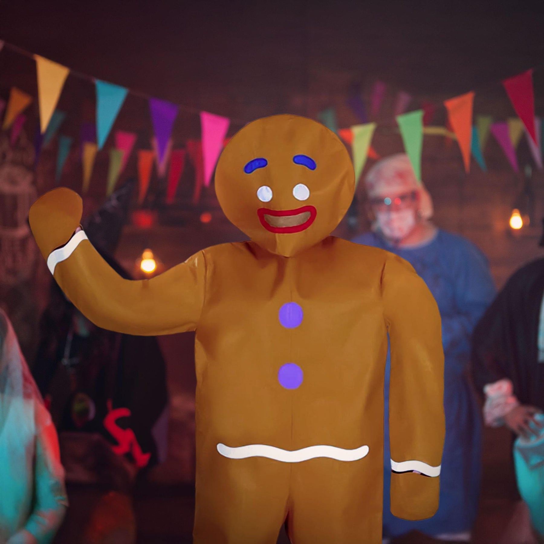 Gingerbread Man Adult Costume | One Size