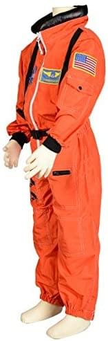 Jr Astronaut Suit (Orange) W/Cap Child Costume