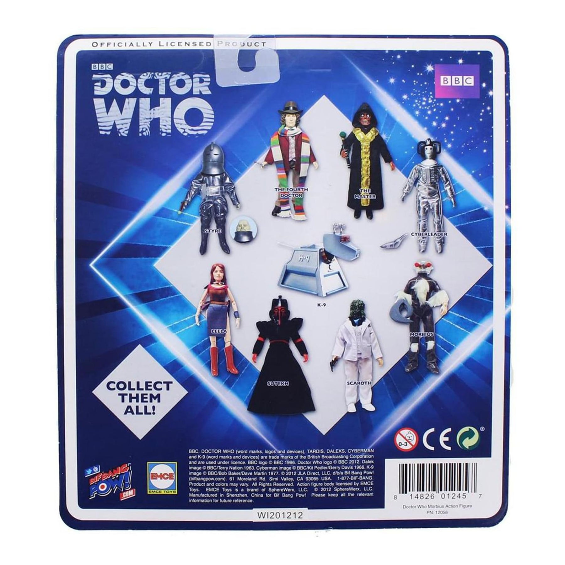 Doctor Who Morbius Retro Clothed 8" Action Figure