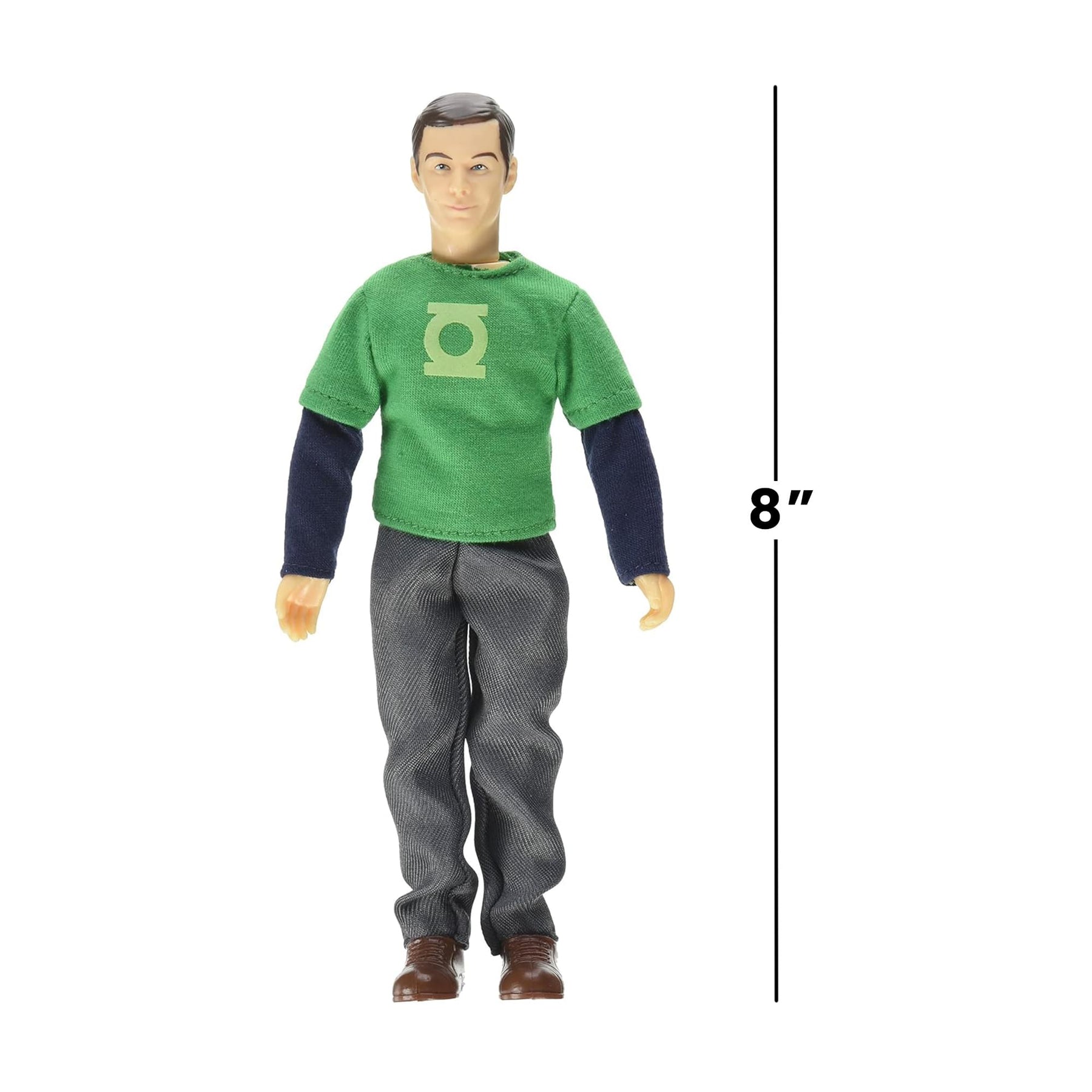 Big Bang Theory Sheldon (Green Lantern/ Superman) Retro Clothed 8" Figure