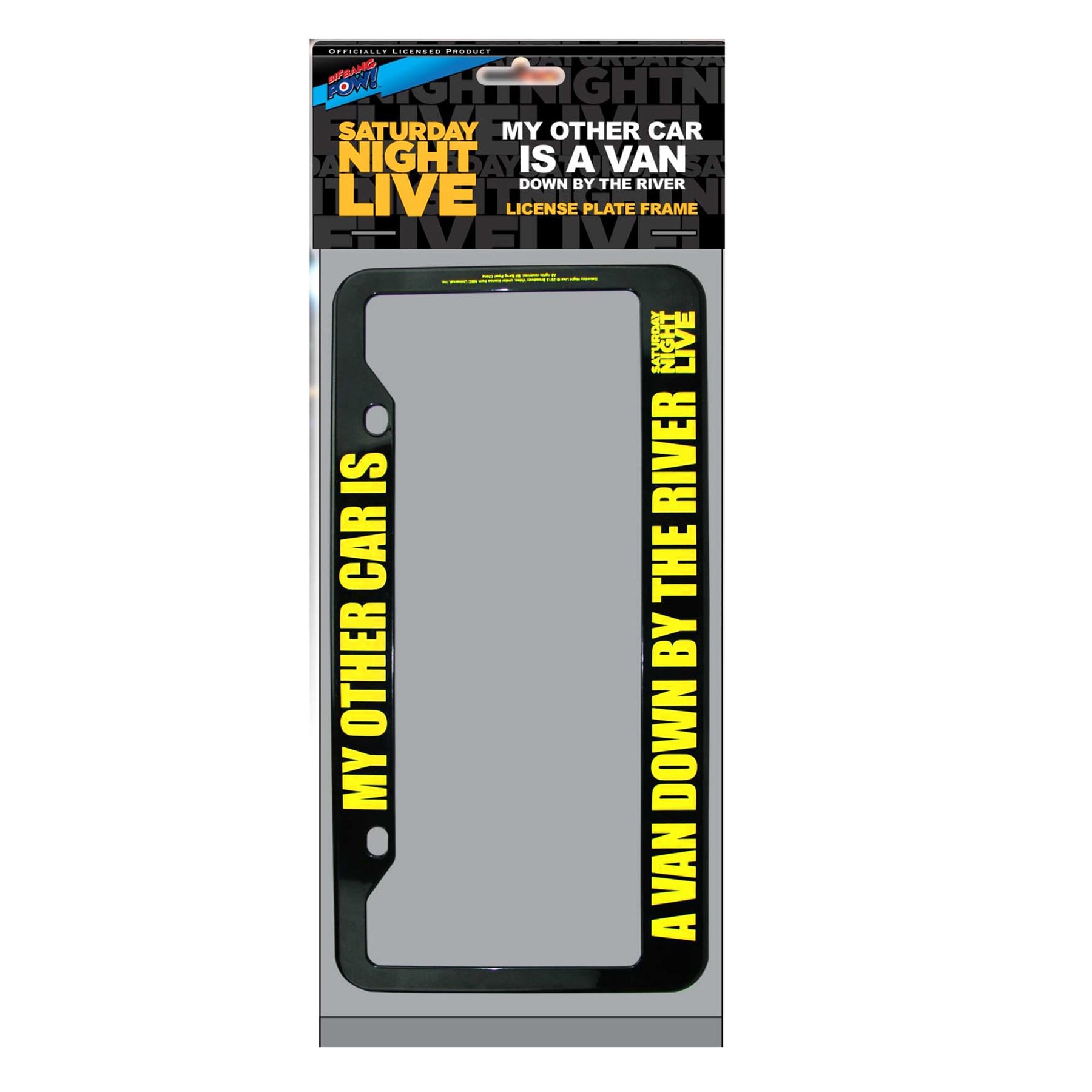 Bif Bang Pow! Saturday Night Live My Other Car Is A Van License Plate Frame