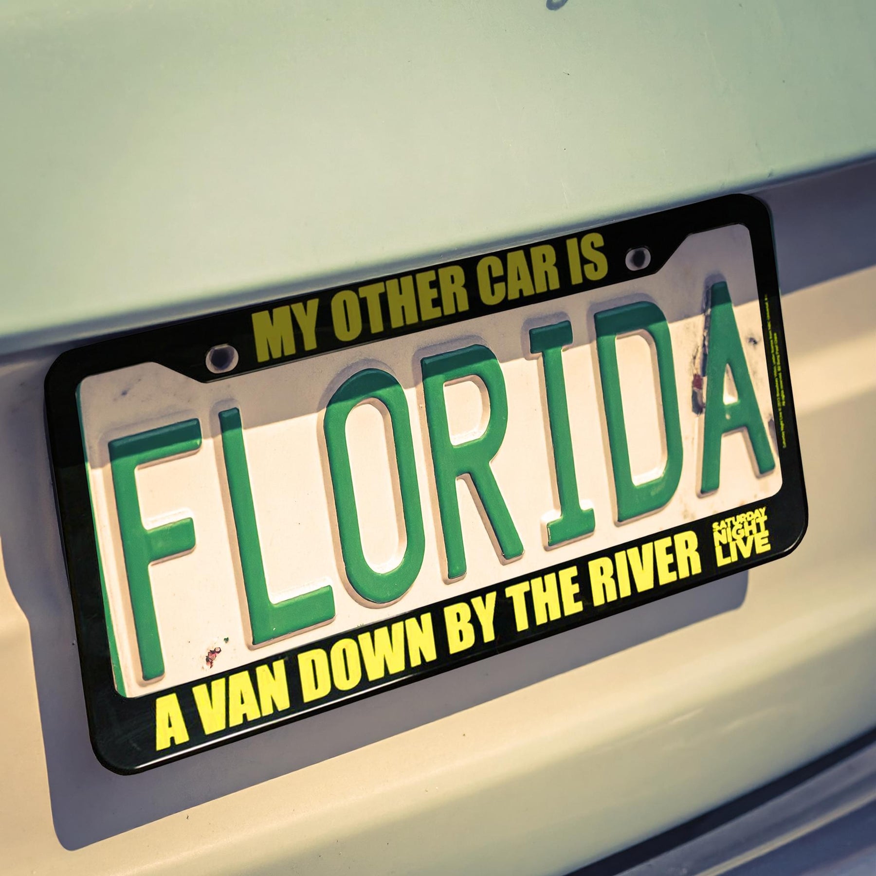 Bif Bang Pow! Saturday Night Live My Other Car Is A Van License Plate Frame