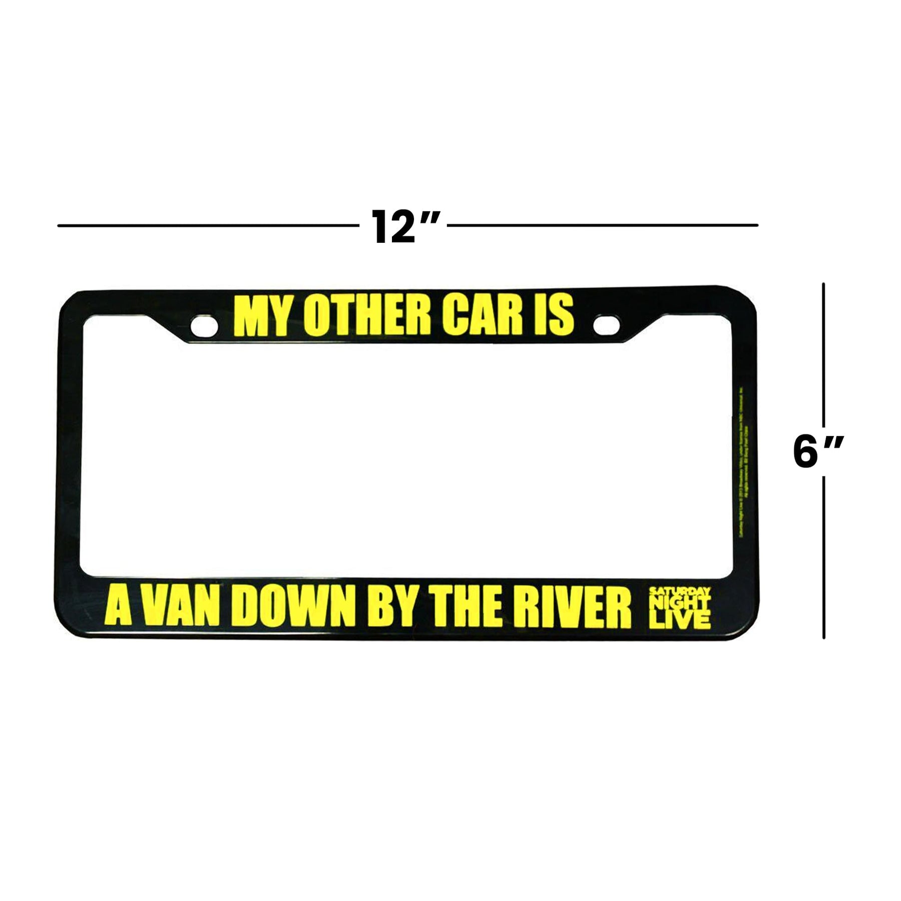 Bif Bang Pow! Saturday Night Live My Other Car Is A Van License Plate Frame