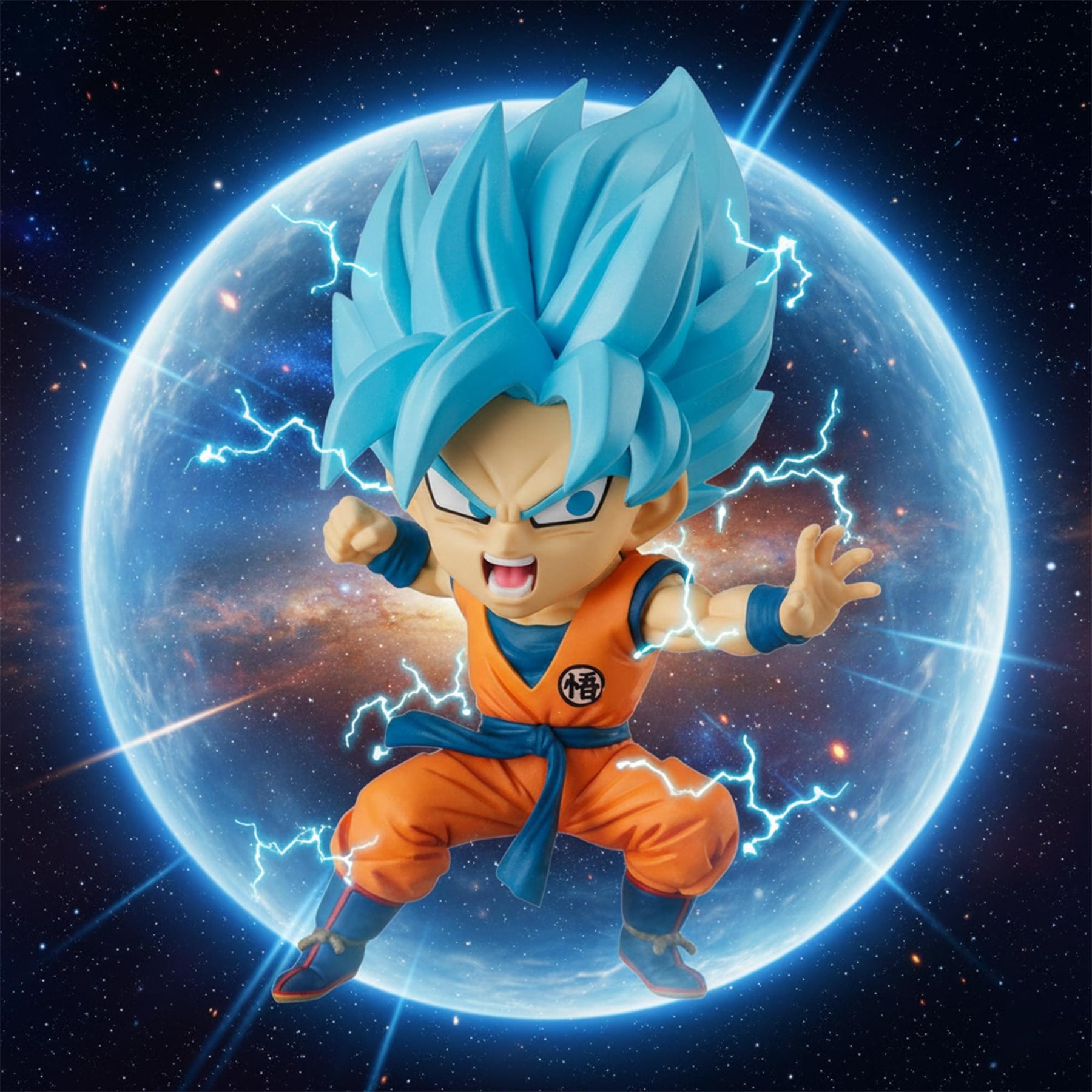 Dragon Ball Super Chibi Masters 3 Inch Vinyl Figure | Super Saiyan Blue Goku #01