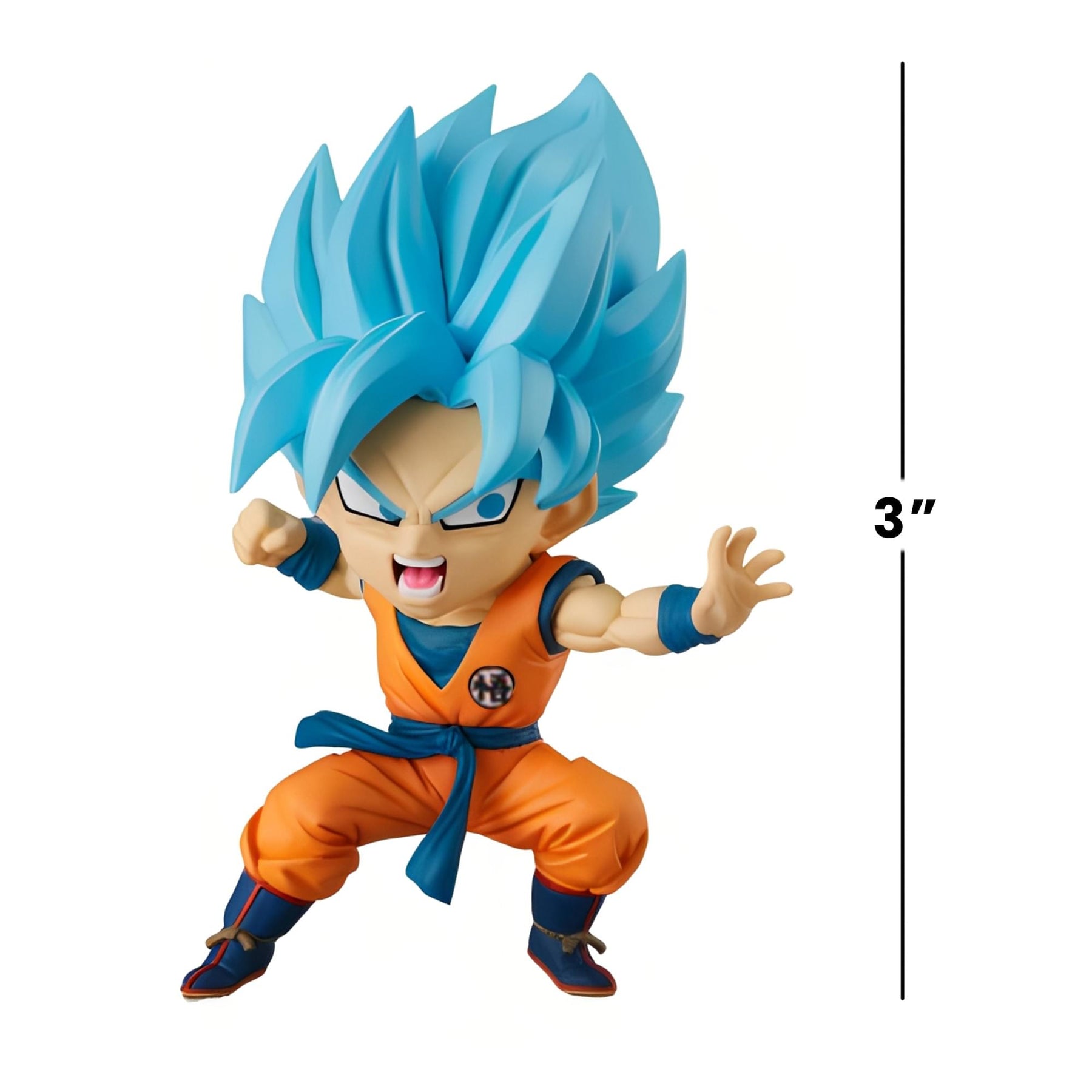 Dragon Ball Super Chibi Masters 3 Inch Vinyl Figure | Super Saiyan Blue Goku #01