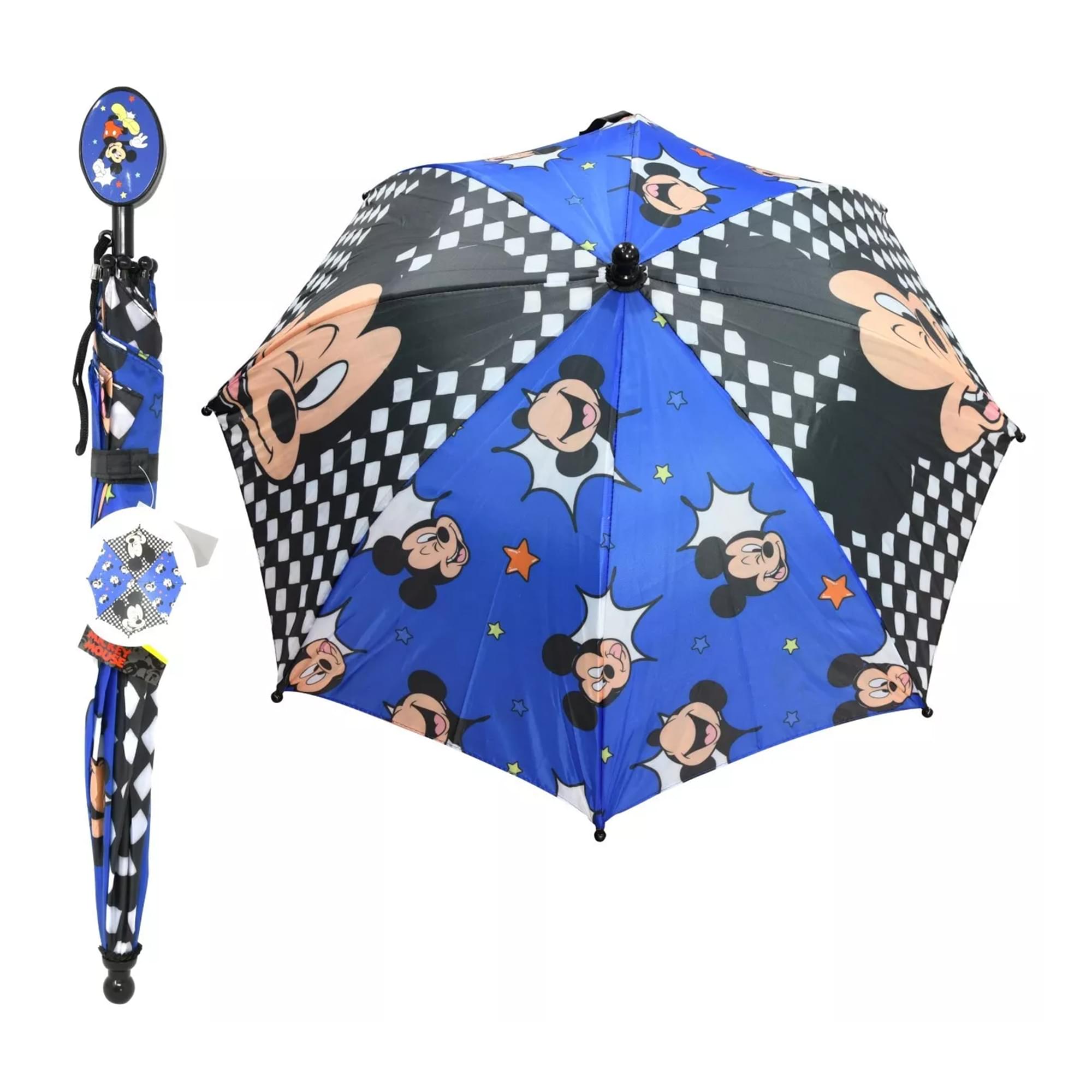 Disney Mickey Mouse Umbrella w/ Clamshell Handle | Free Shipping