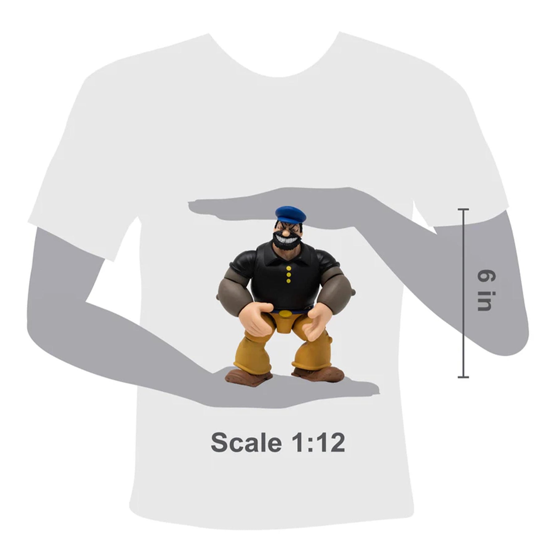 Popeye Classics 1:12 Scale Action Figure | Bluto