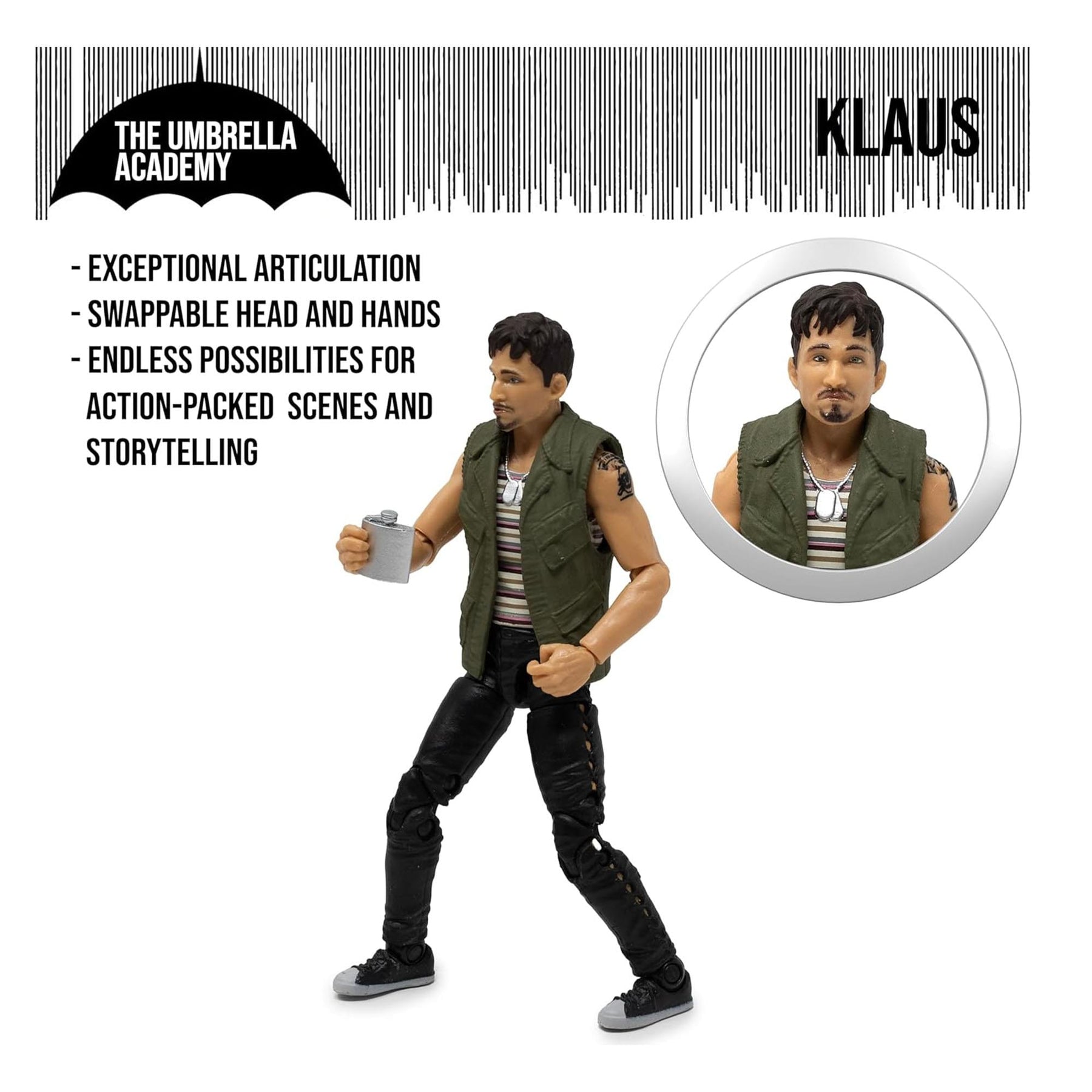 Umbrella Academy 1:18 Scale Action Figure | Klaus