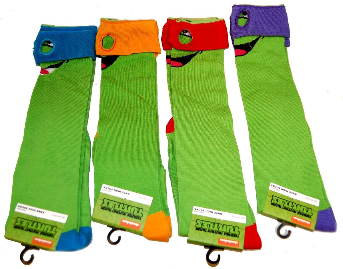 Teenage Mutant Ninja Turtles Knee High Socks 4 Pair