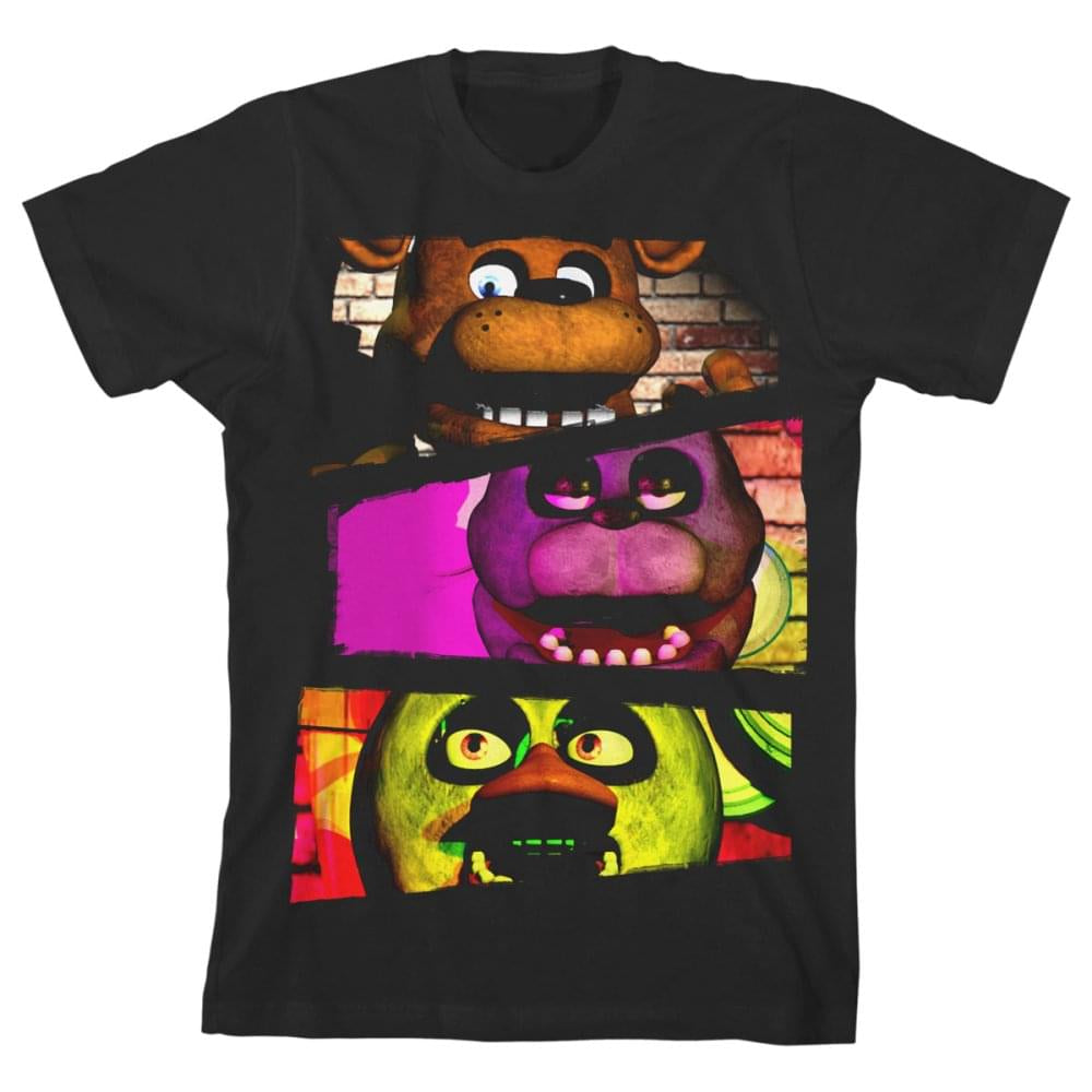 FNF CHARACTERS BOYS BLACK TEE | Free Shipping
