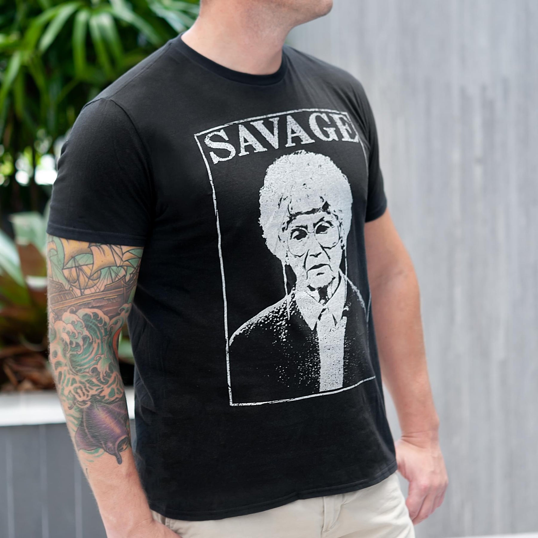 Golden Girls Sophia "Savage" Adult T-Shirt | Black