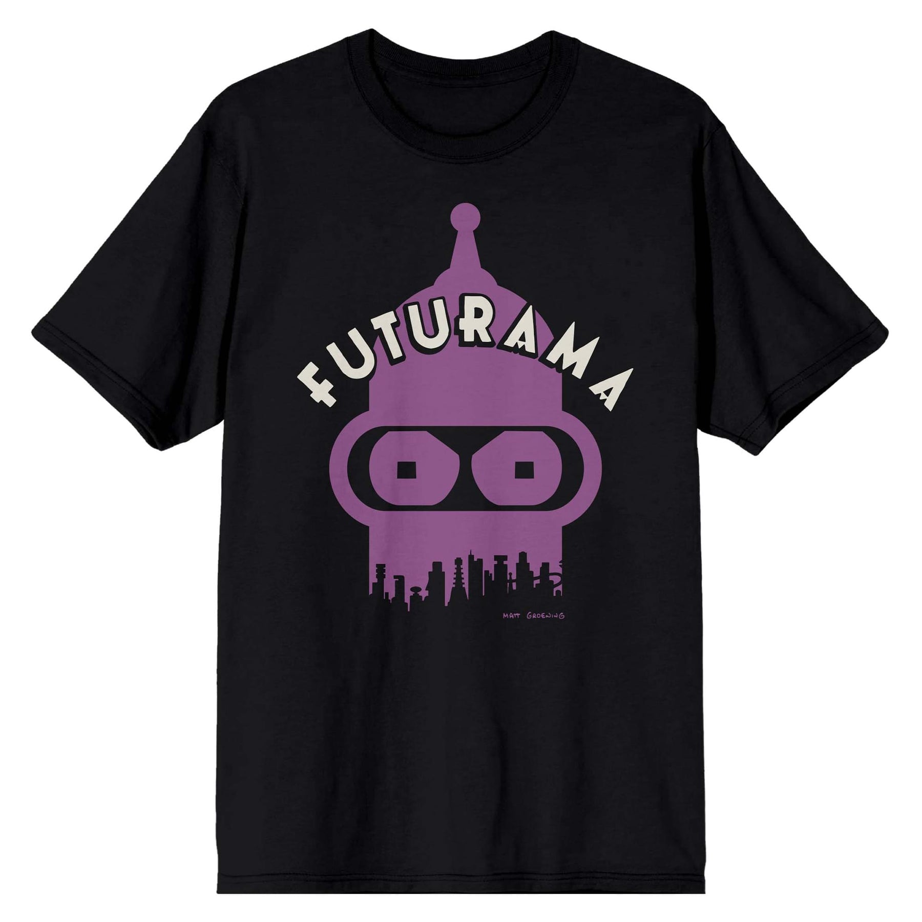 Futurama Bender Cityscape T-Shirt