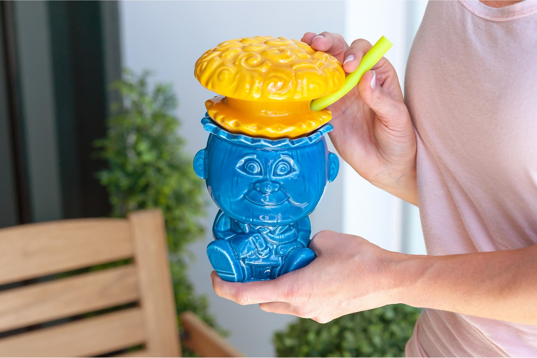 Geeki Tikis Garbage Pail Kids GPK Adam Bomb Mug Ceramic Tiki Style Cup 20 Ounces | Set Includes Trading Card