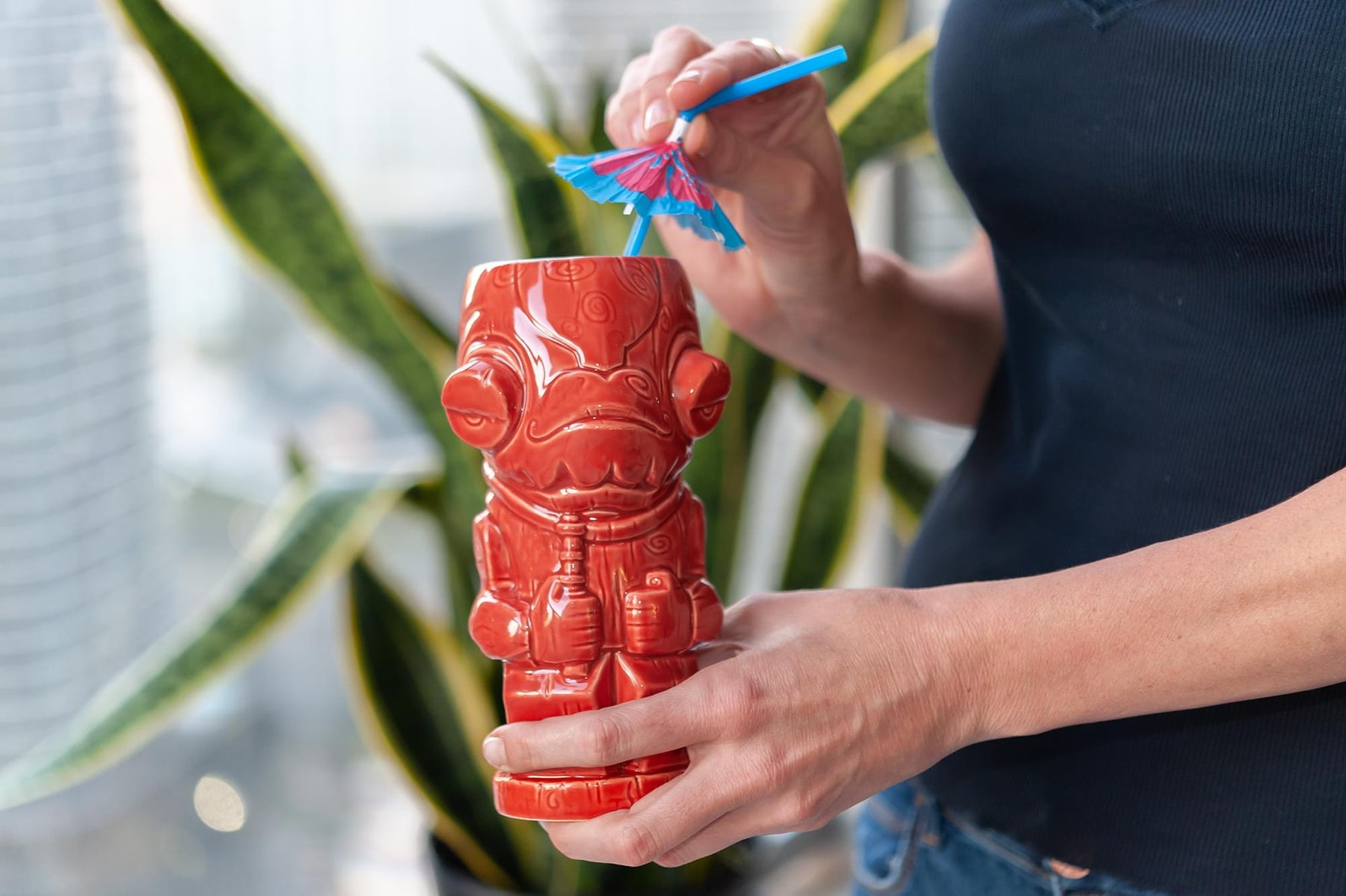 Geeki Tikis Star Wars Admiral Ackbar Mug | Ceramic Tiki Cup | Holds 19 Ounces